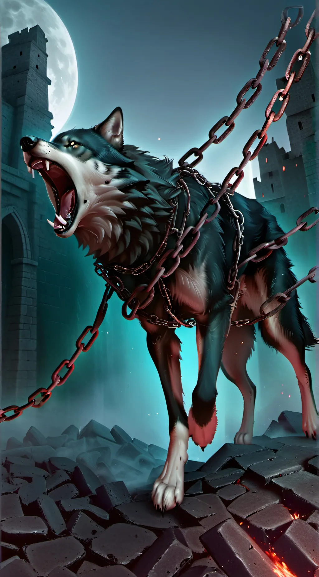ai character: Wild Wolf background