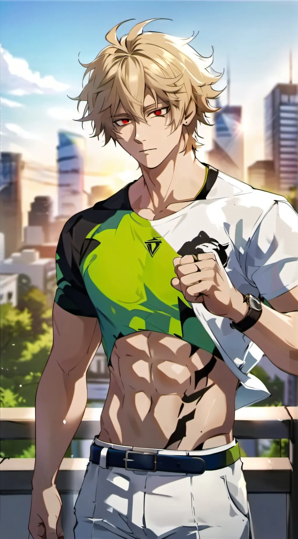 ai character: bakugo background