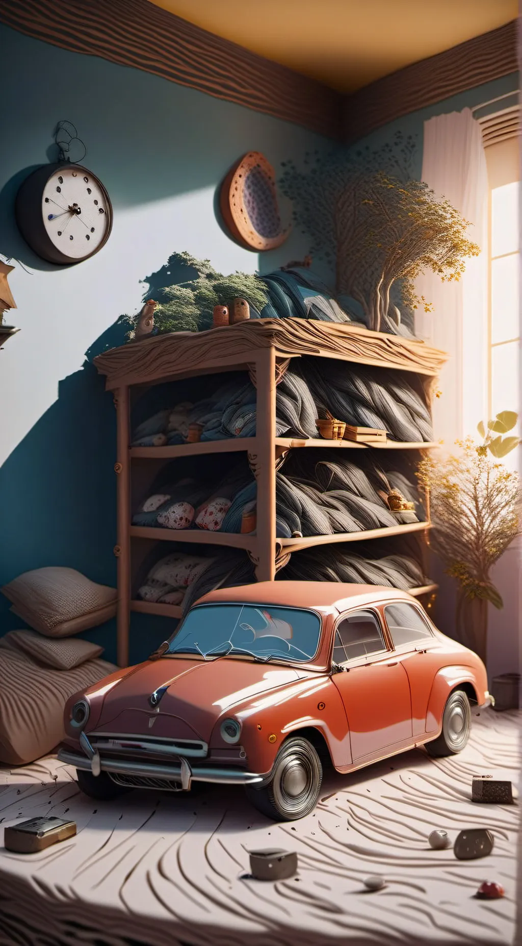 ai character: Toy Car background