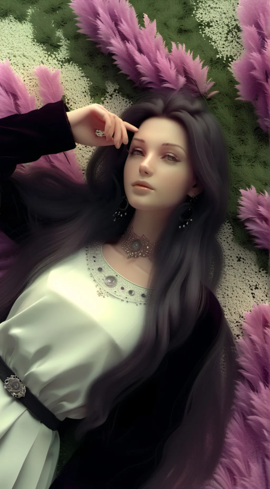 ai character: moon background
