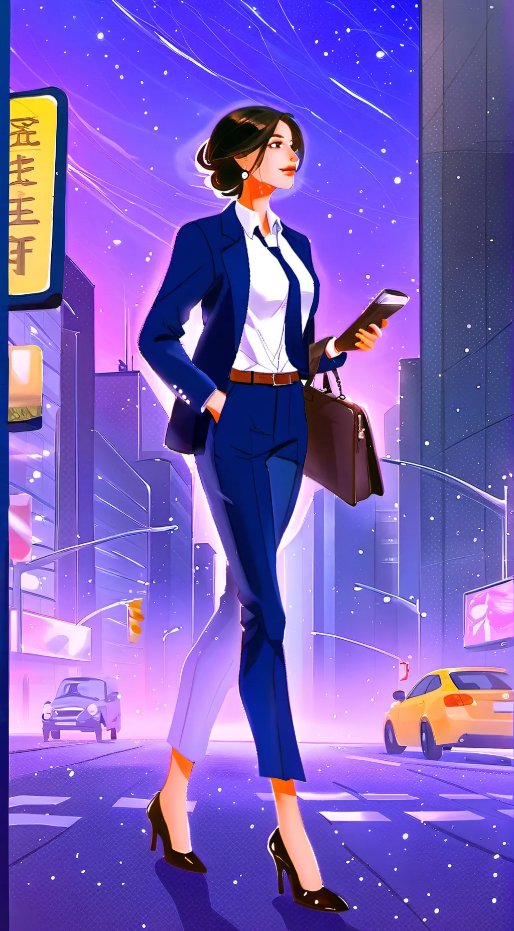 ai character: Aurora background