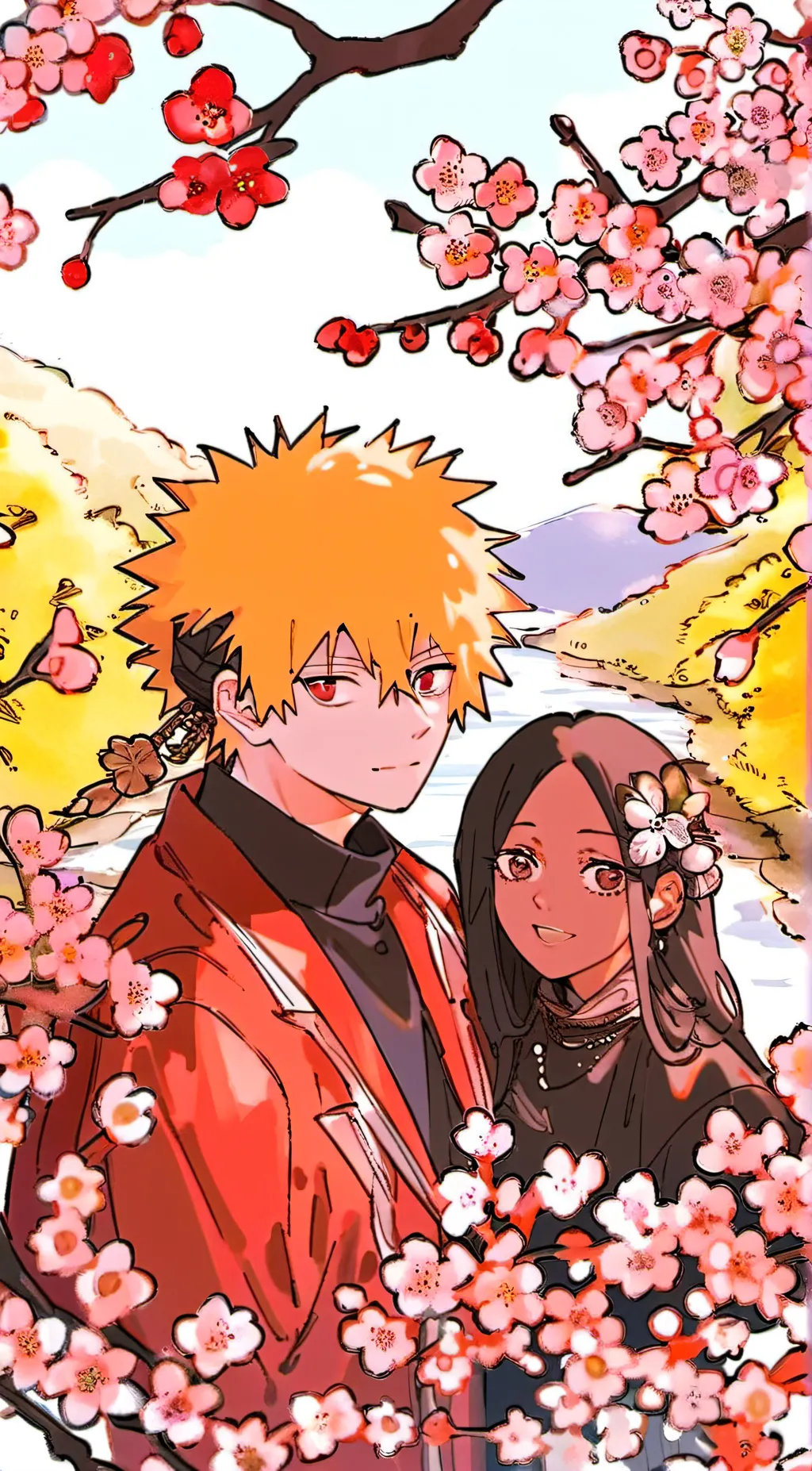 ai character: AkiaraandBakugoEri background