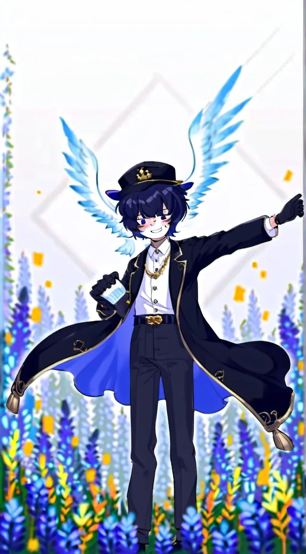ai character: Magic background