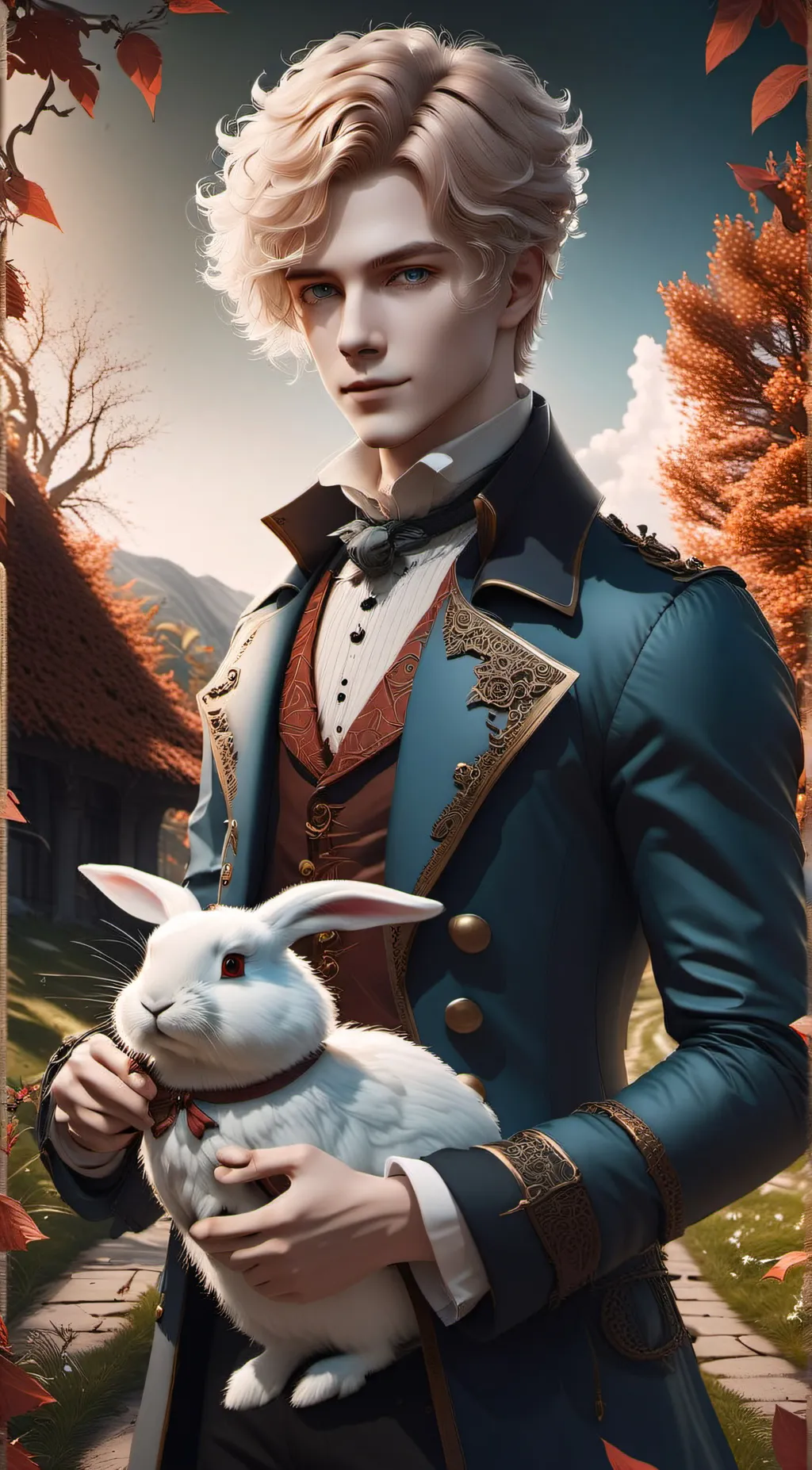 ai character: Alec in Wonderland background