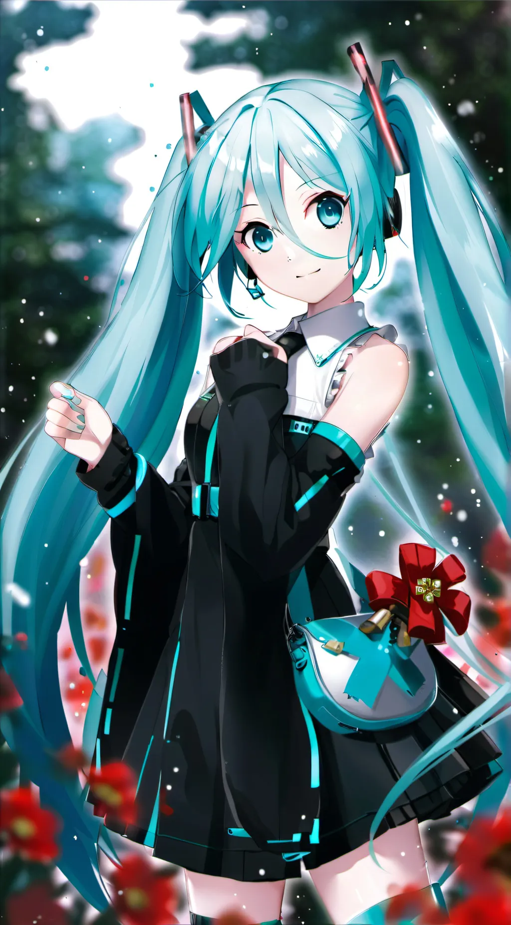 ai character: hatsune miku background