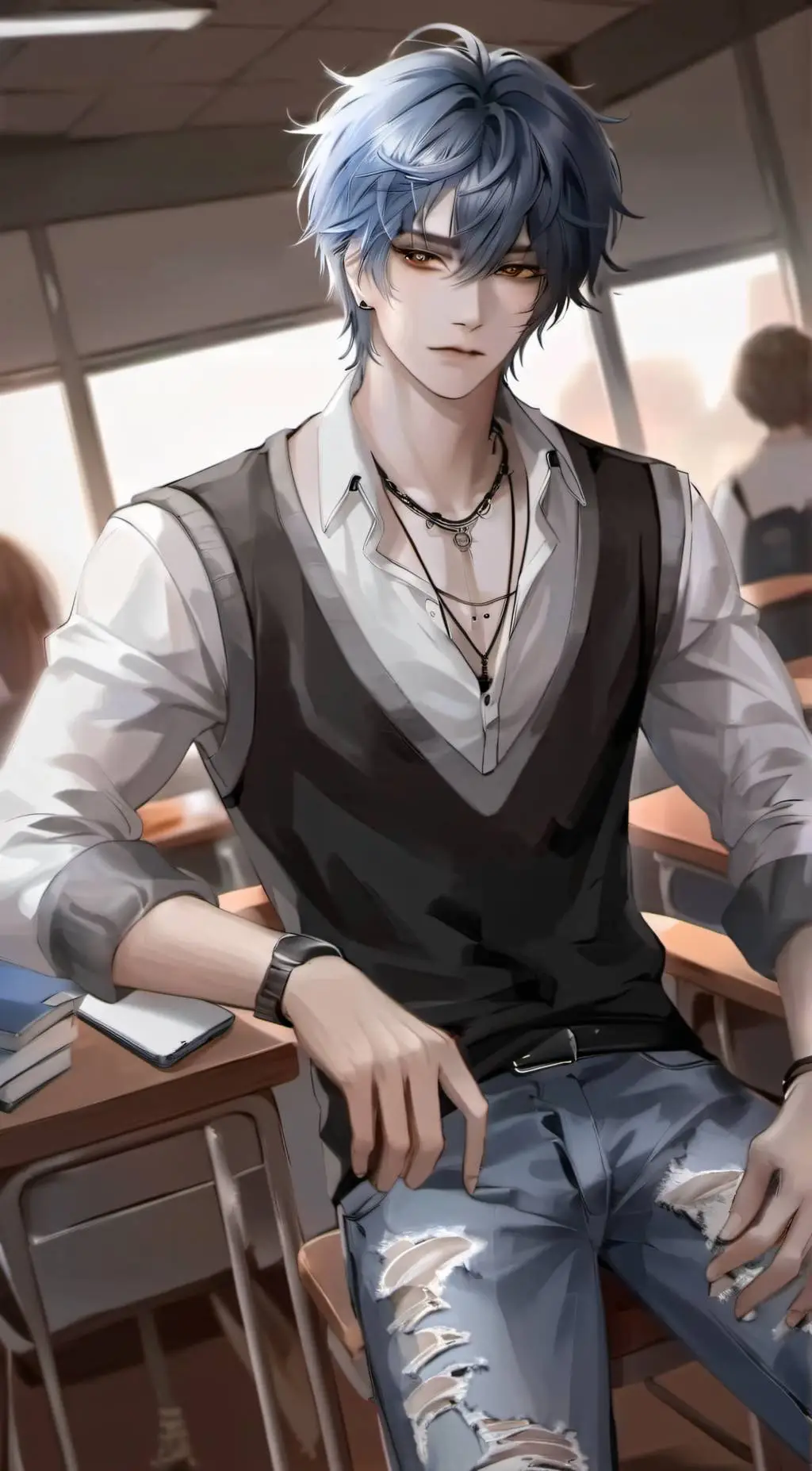 ai character: K Y R O N E background