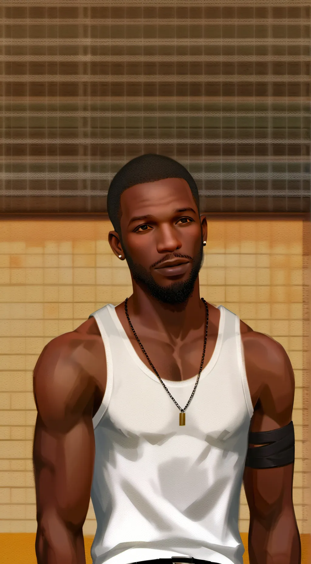 ai character: carl Johnson  background