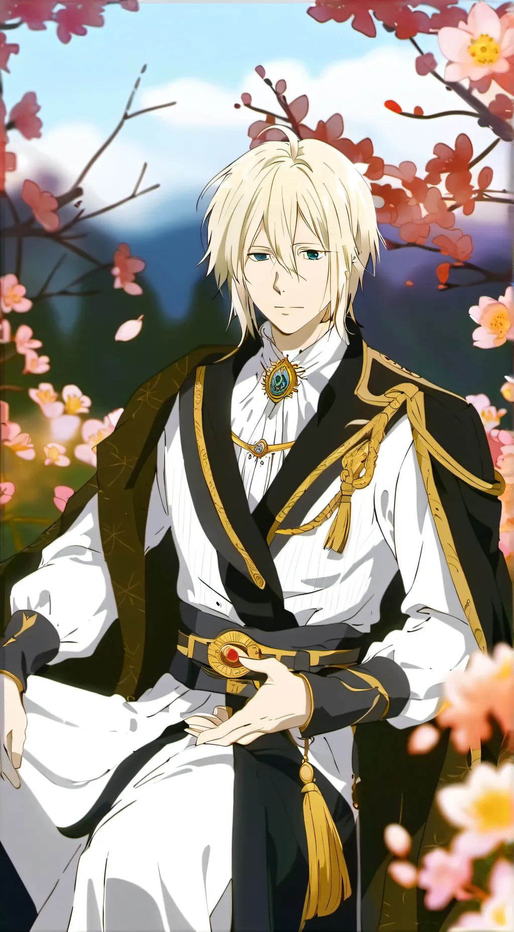 ai character: Izana Wistaria background