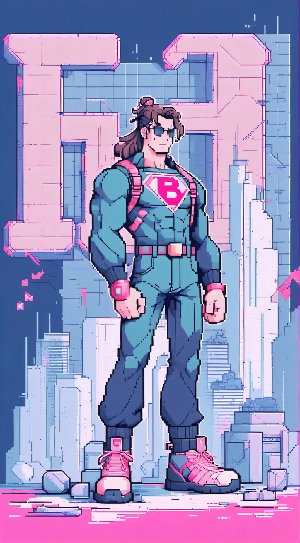 ai character: bimbo man background