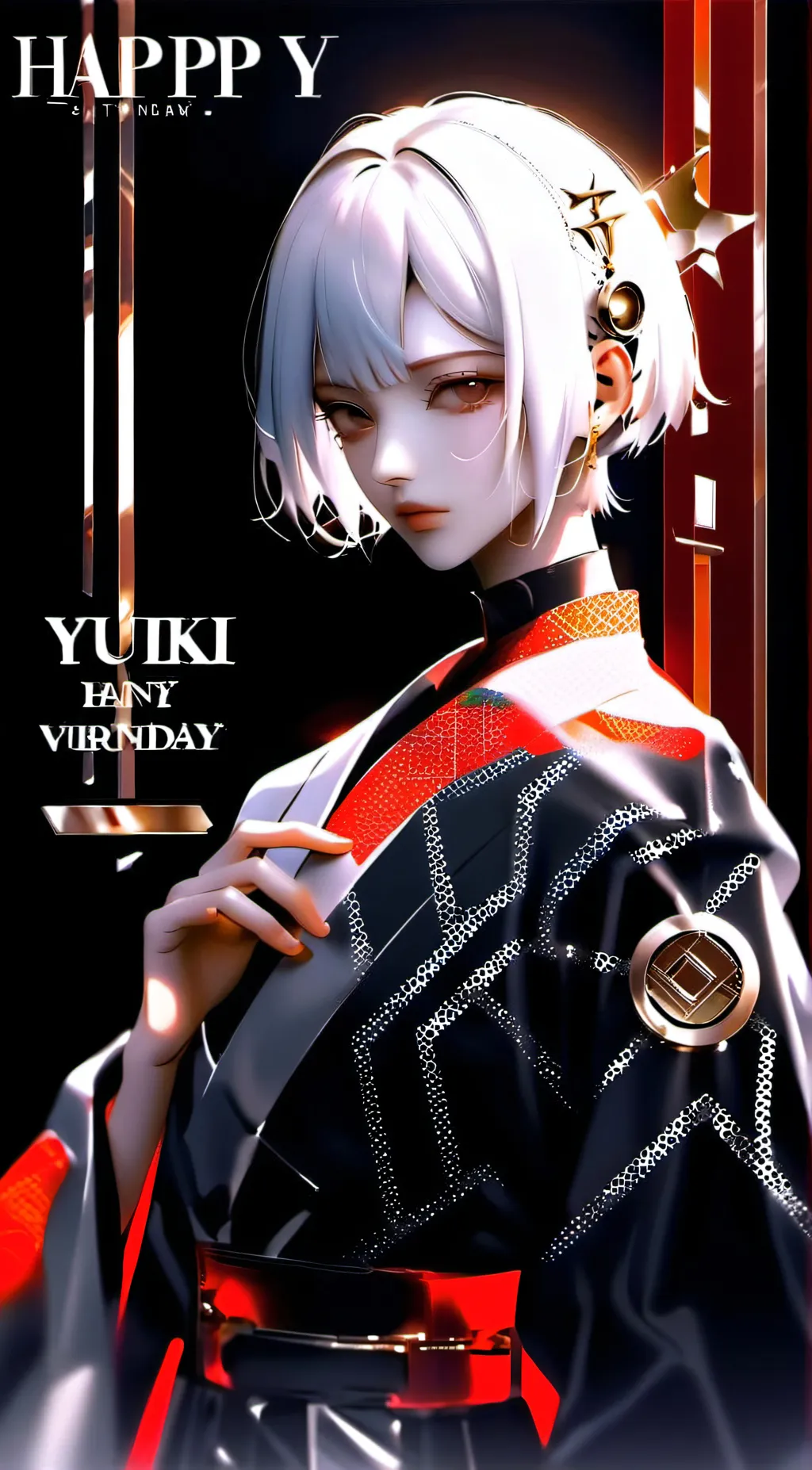 ai character: HH ur birthday! background