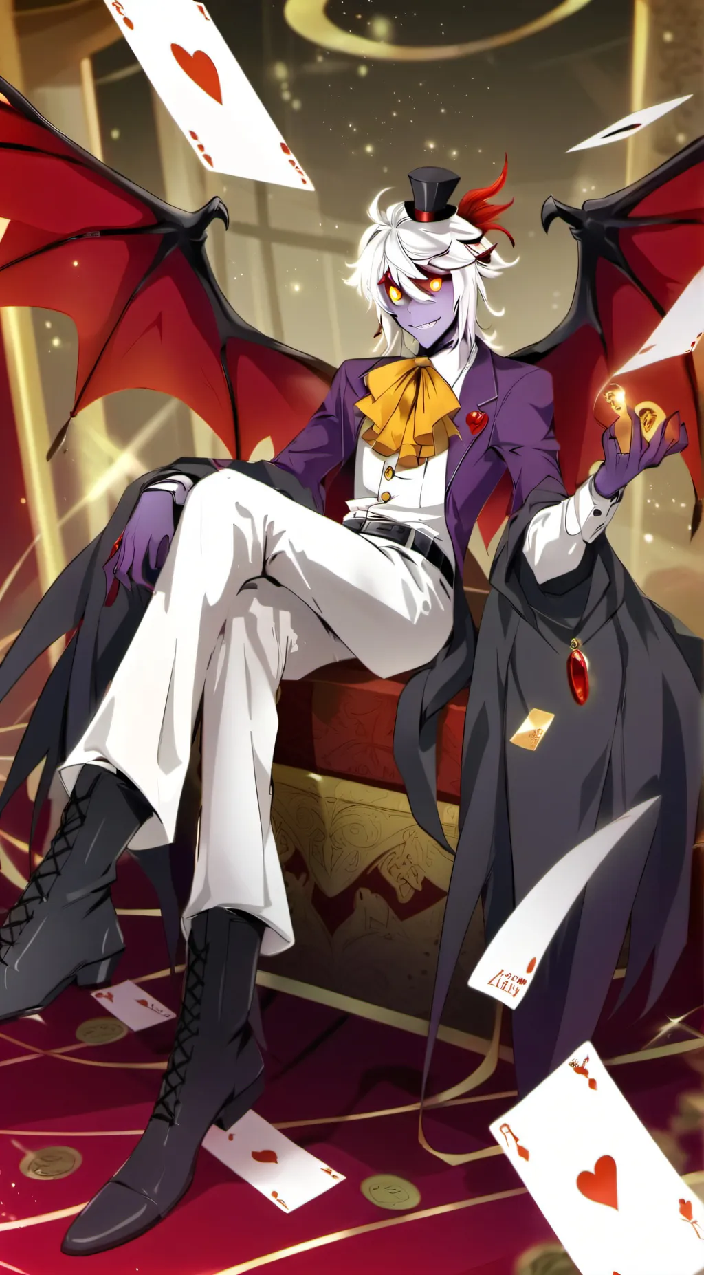 ai character: Valentino  background