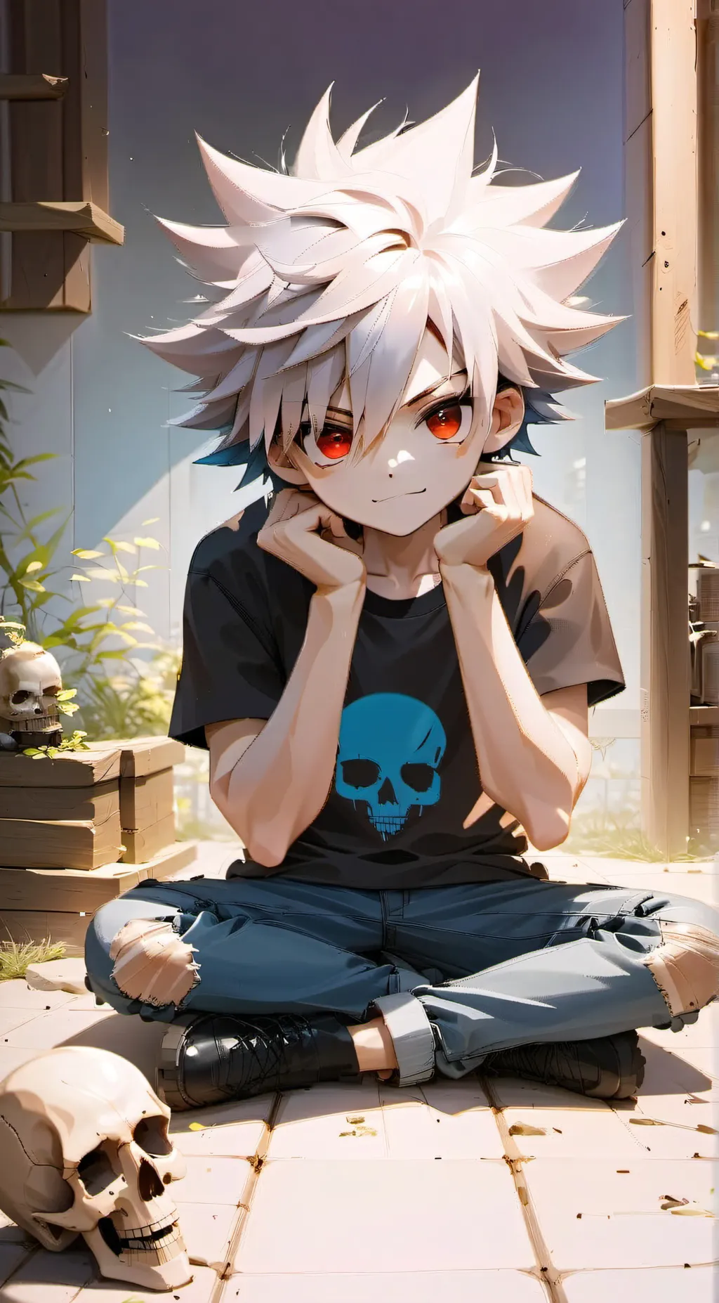 ai character: bakugo background