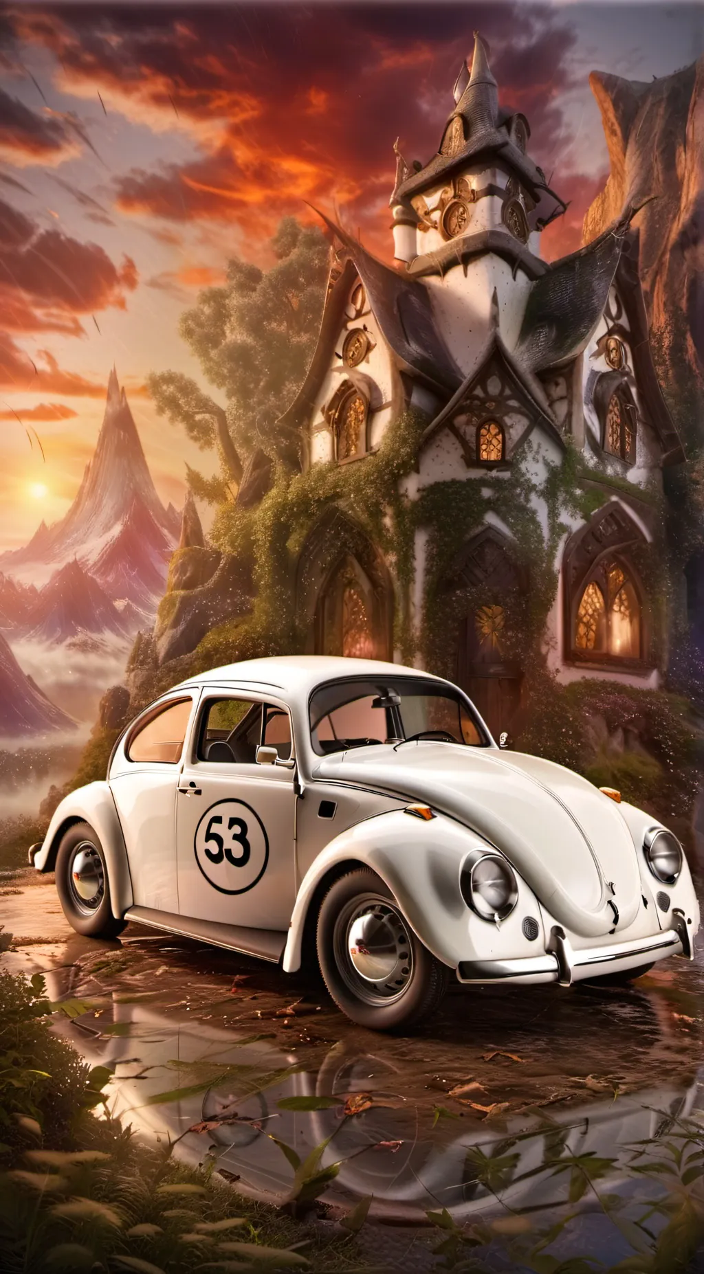 ai character: Herbie Love Bug background