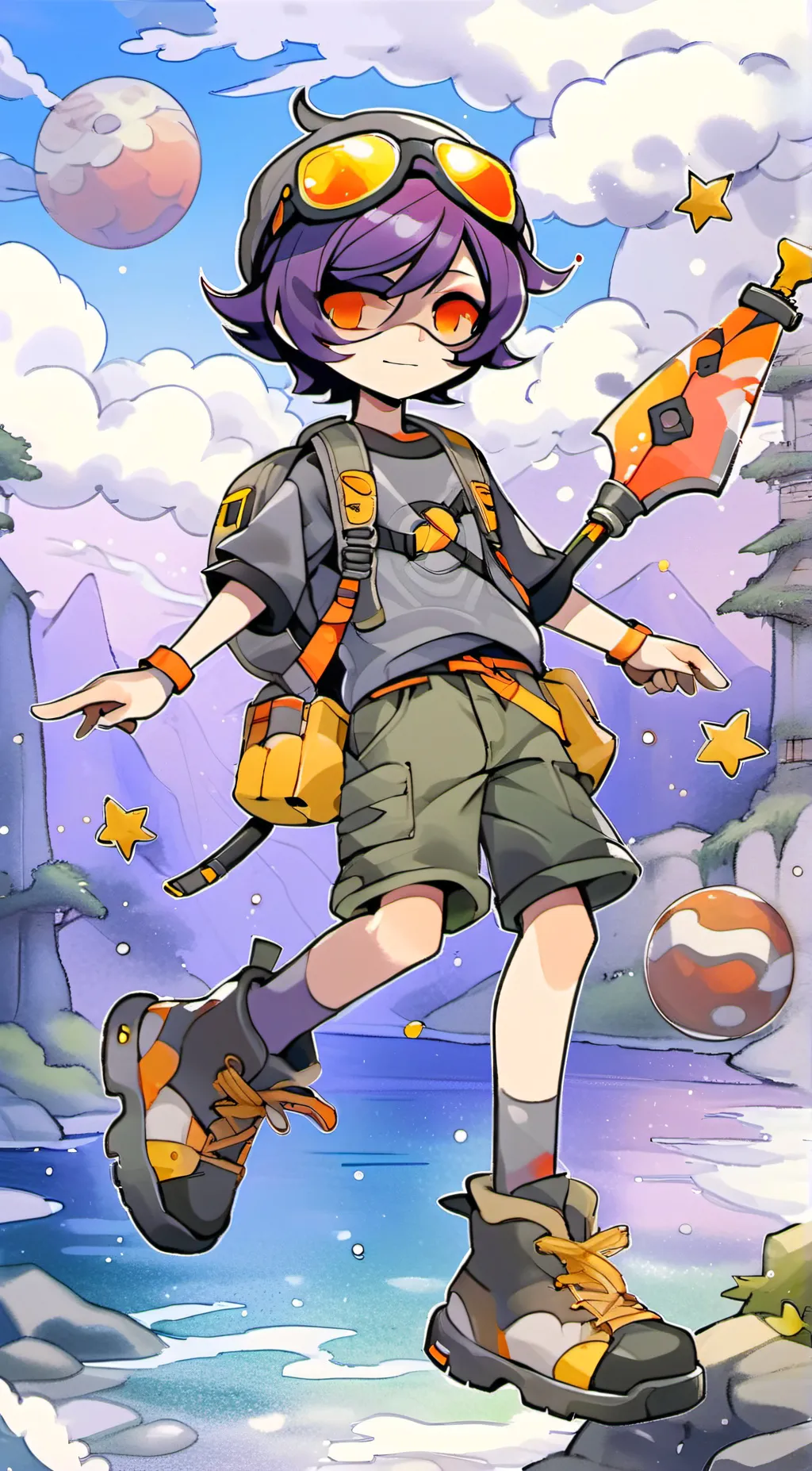ai character: Uzi background