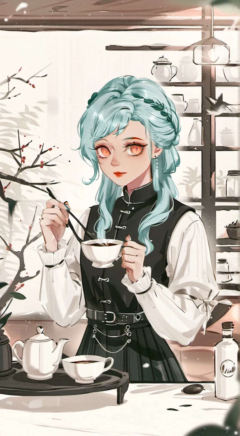 ai character: Addy background