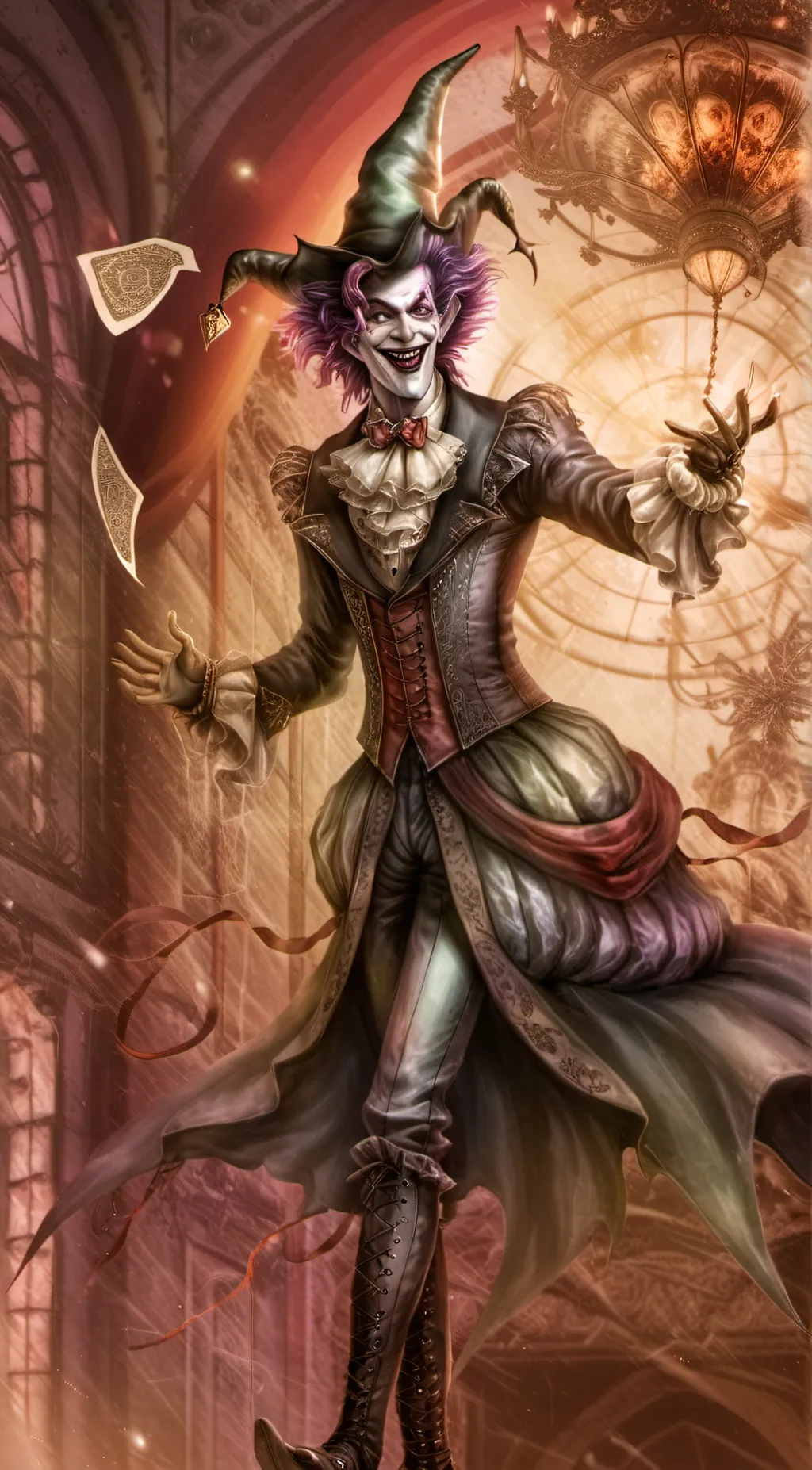 ai character: scary movie tarot  background
