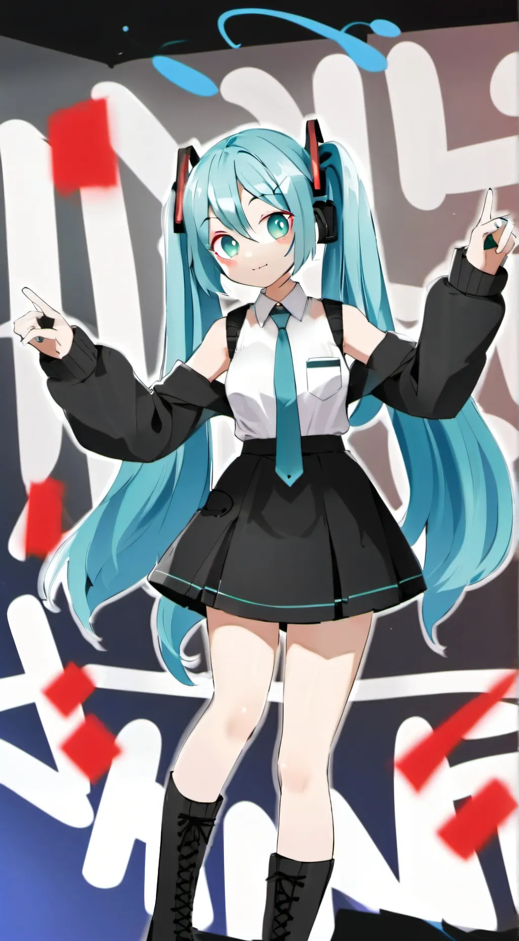 ai character: Hatsune Miku background