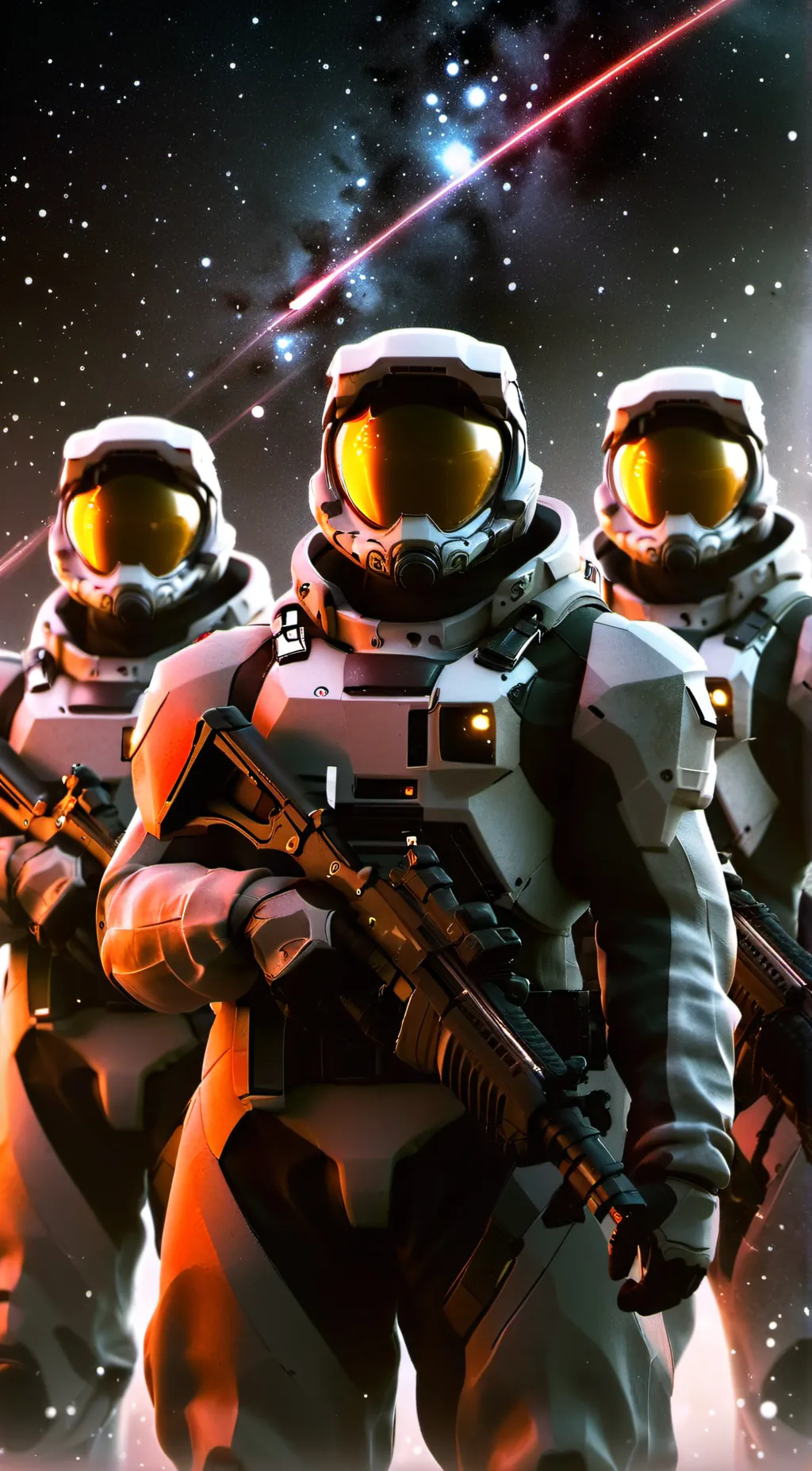 ai character: Space Invasion background