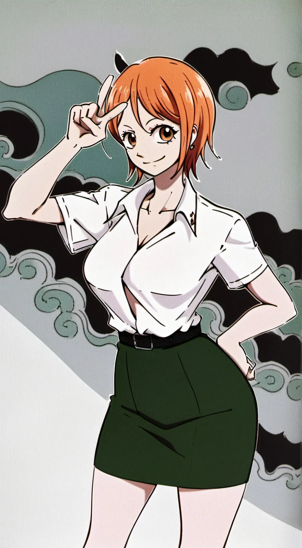 ai character: Nami background