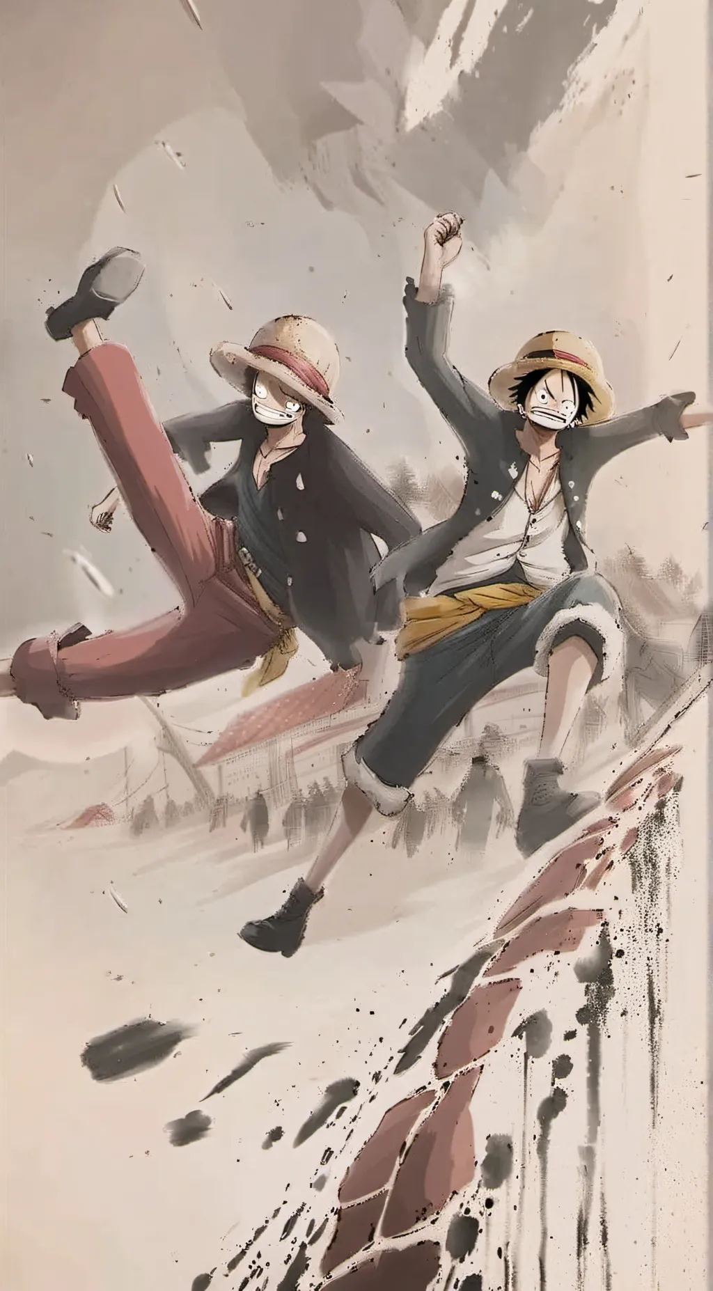 ai character: Strawhat pirates background