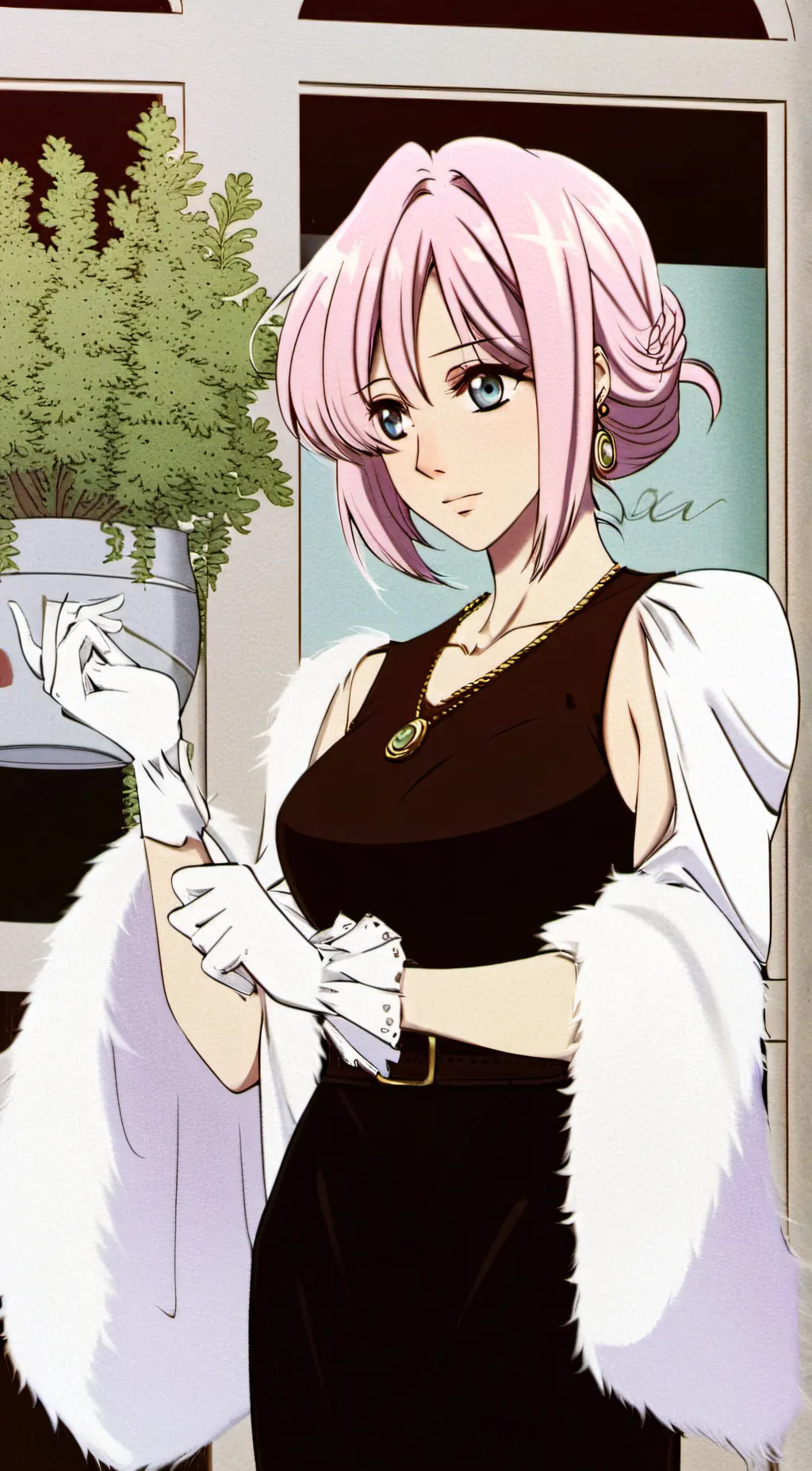 ai character: Sakura background