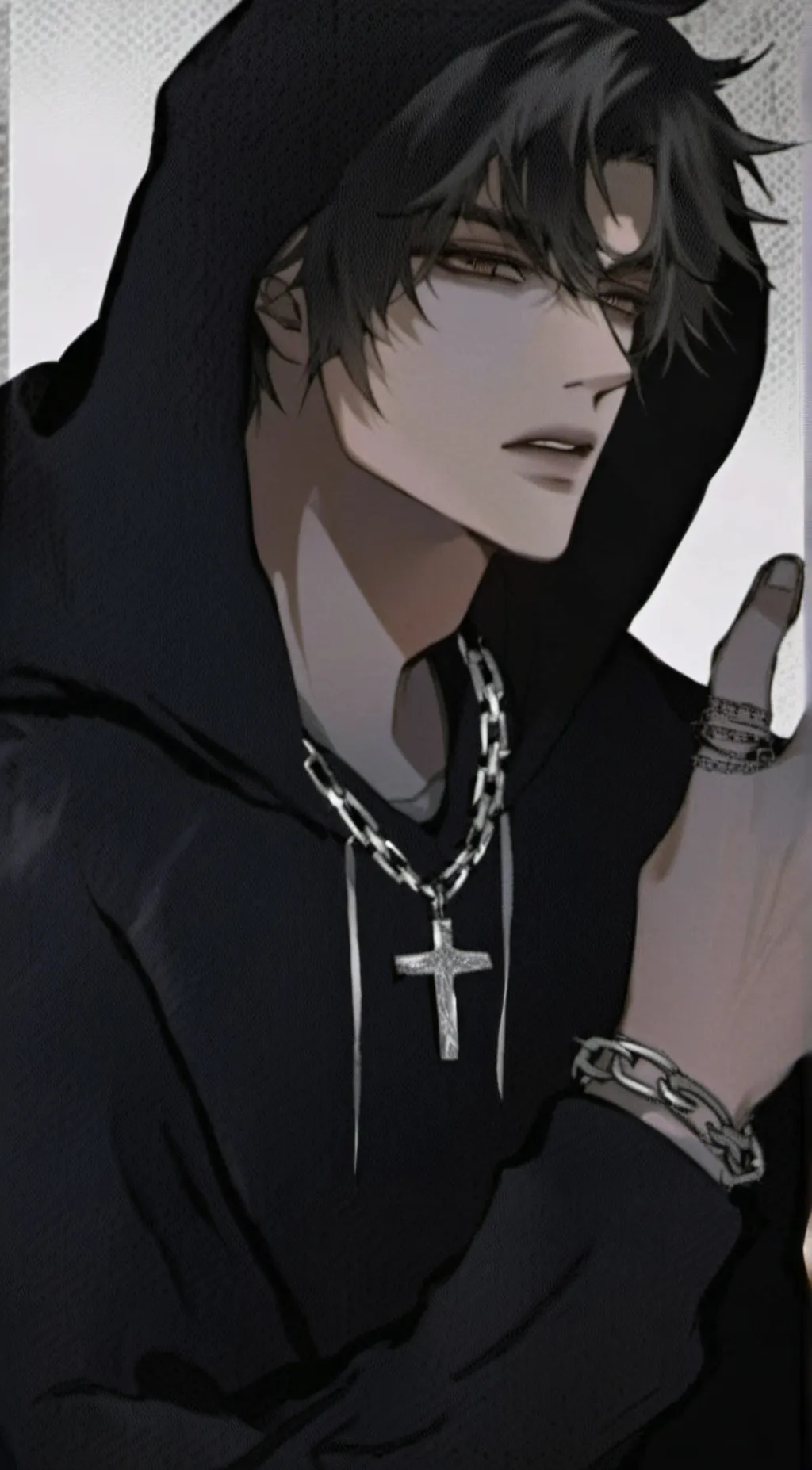 ai character: dark. background