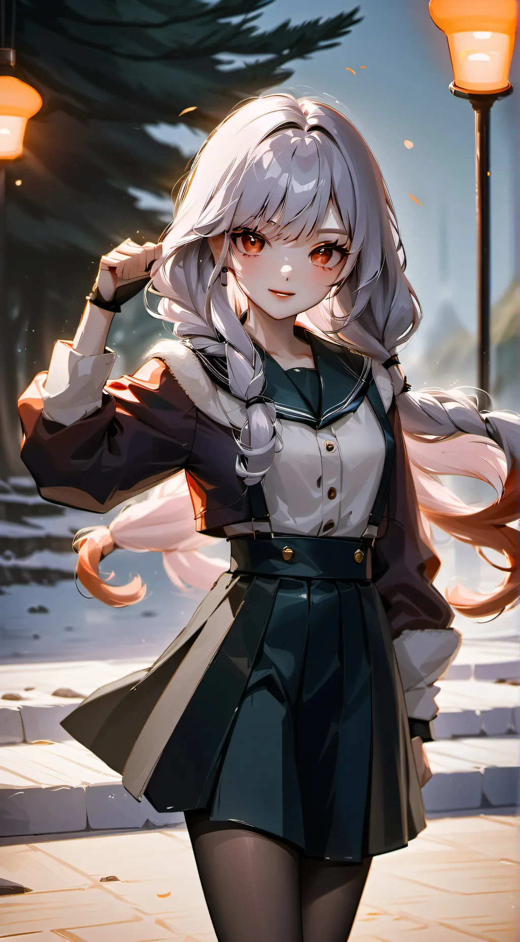 ai character: UwU girl background