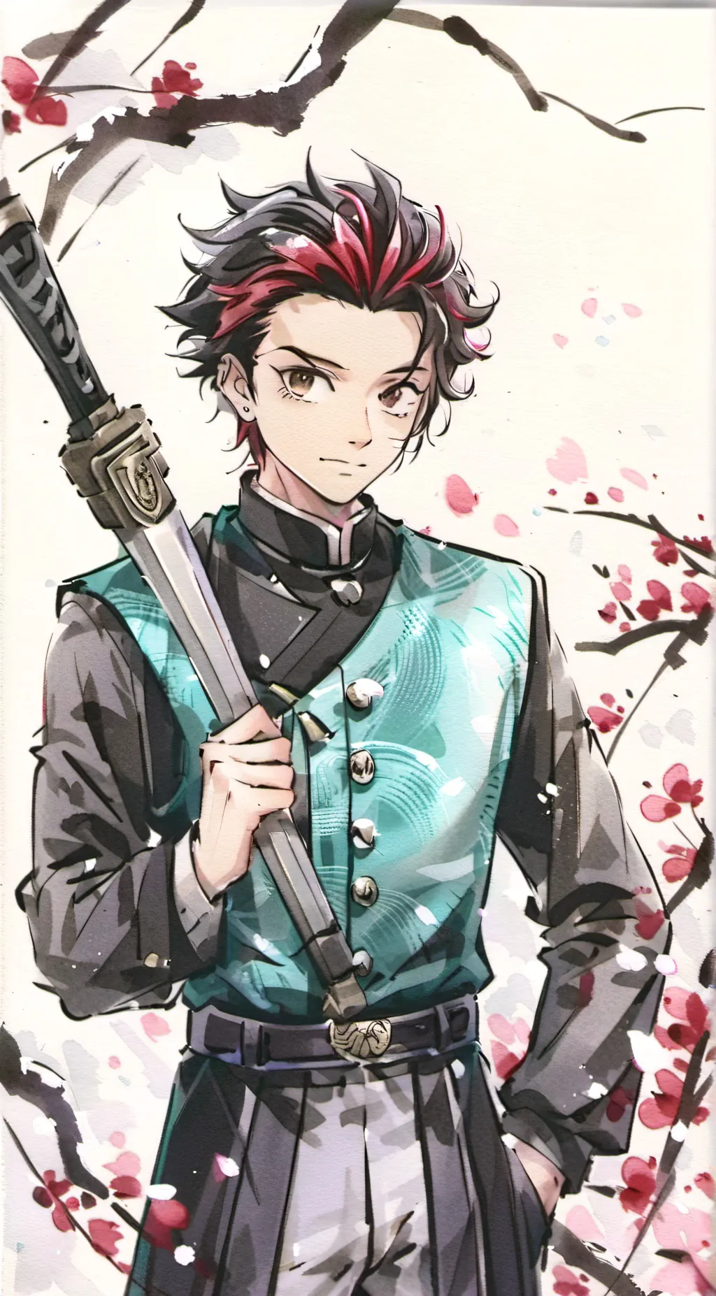 ai character: Tanjiro :3 background
