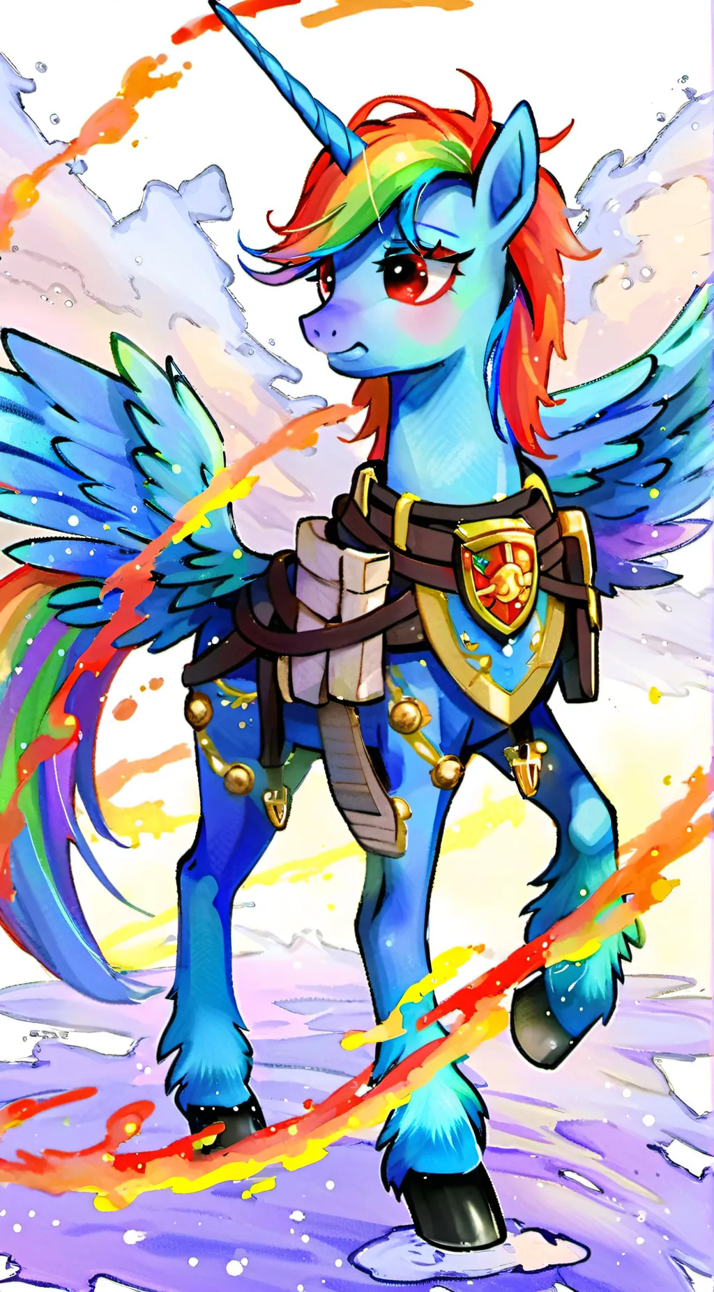 ai character: rainbow dash background