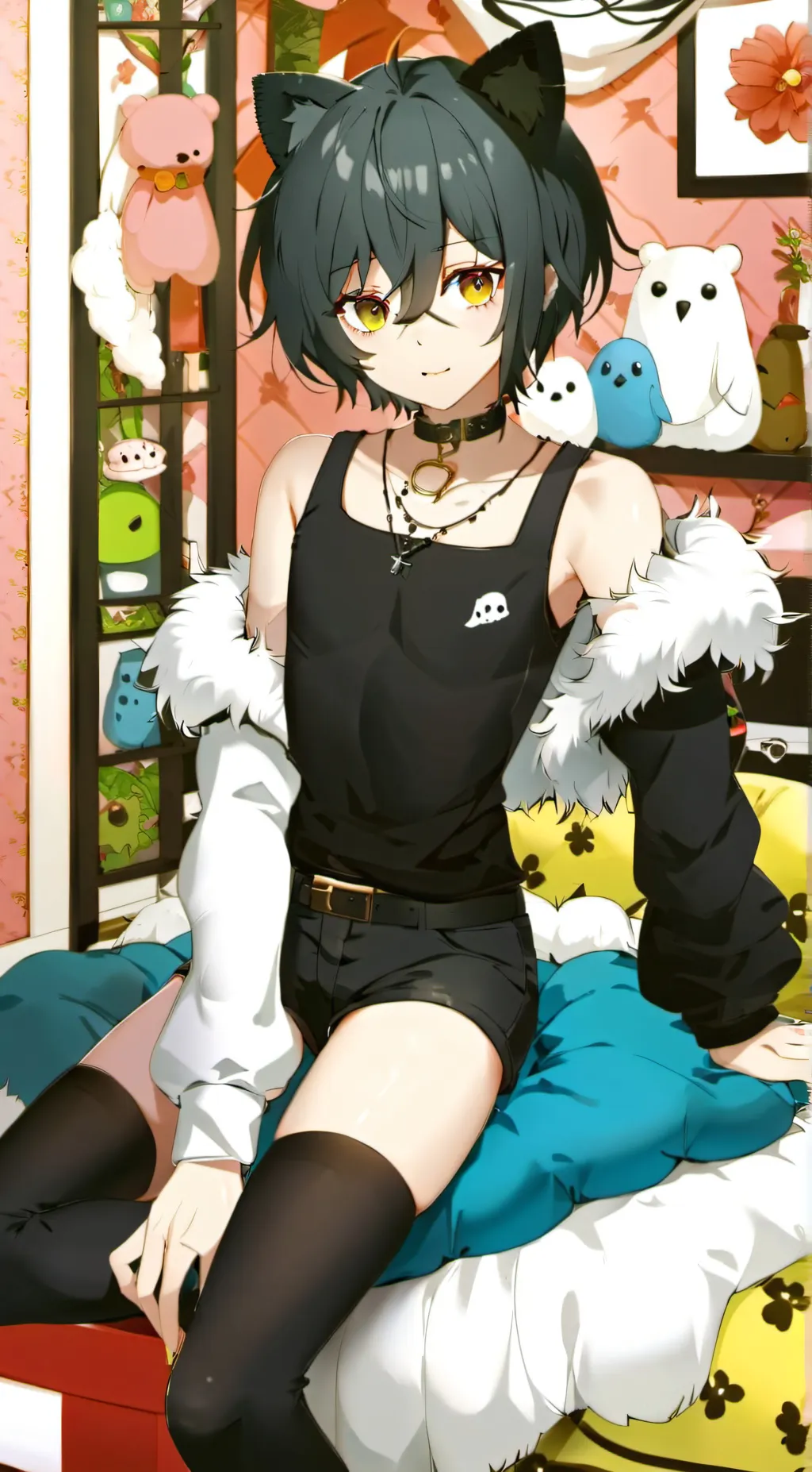 ai character: ⚫️Ash⚫️ background