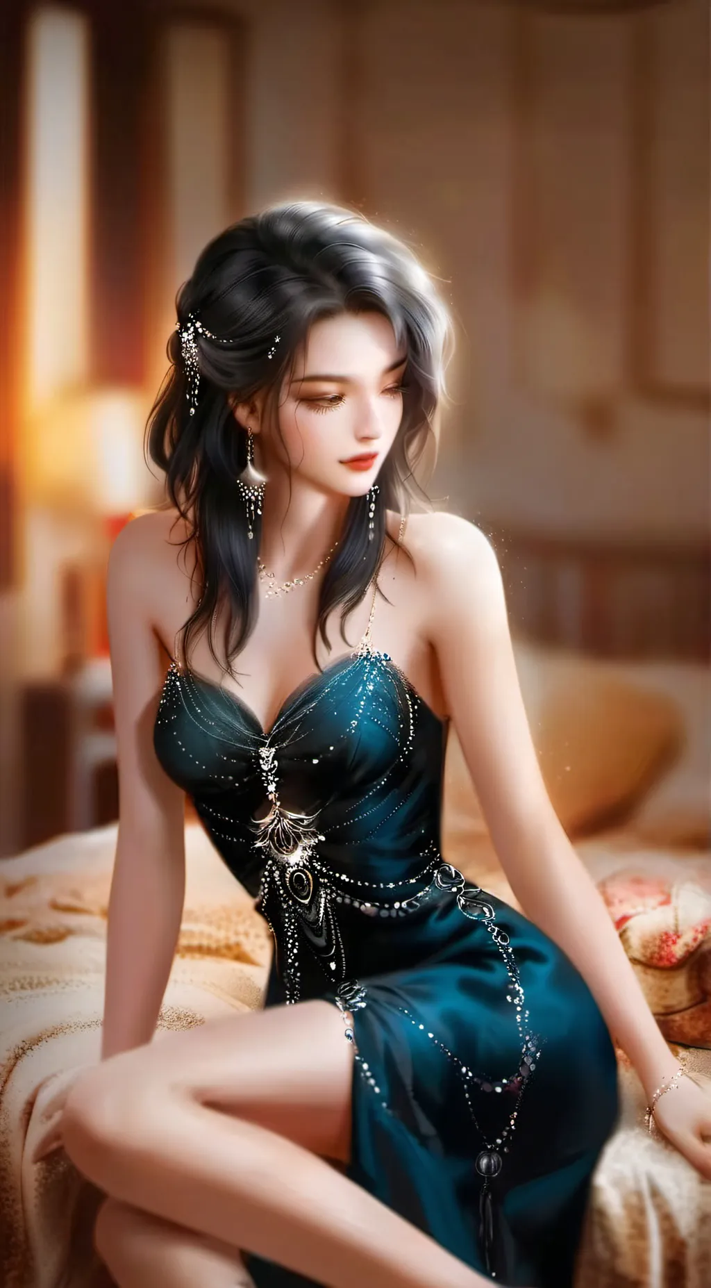 ai character: Elizabeth. background