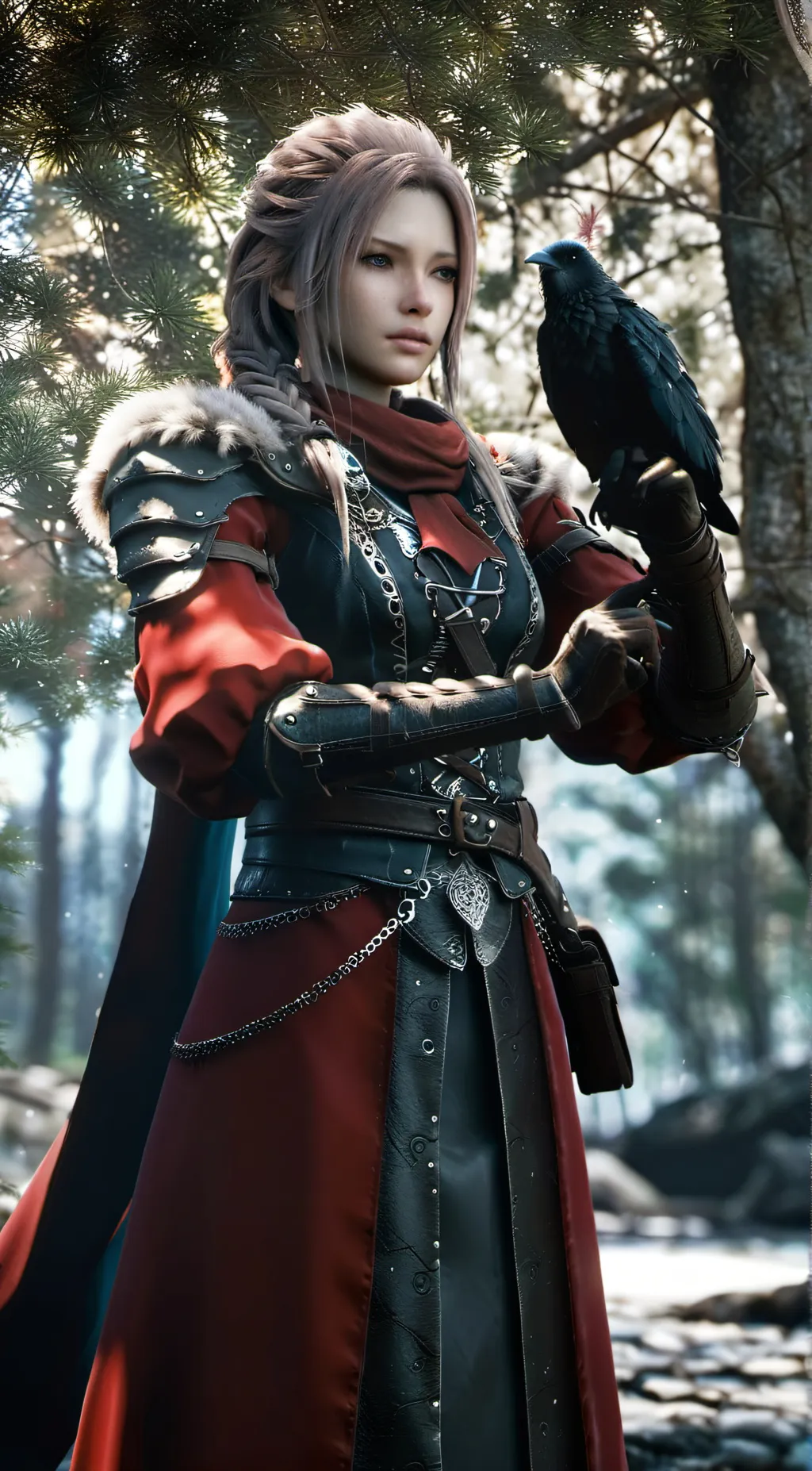 ai character: The Morrígan background