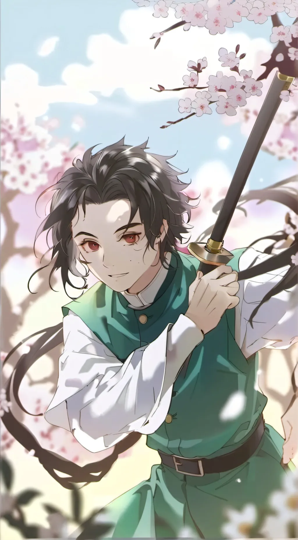 ai character: hashira  background