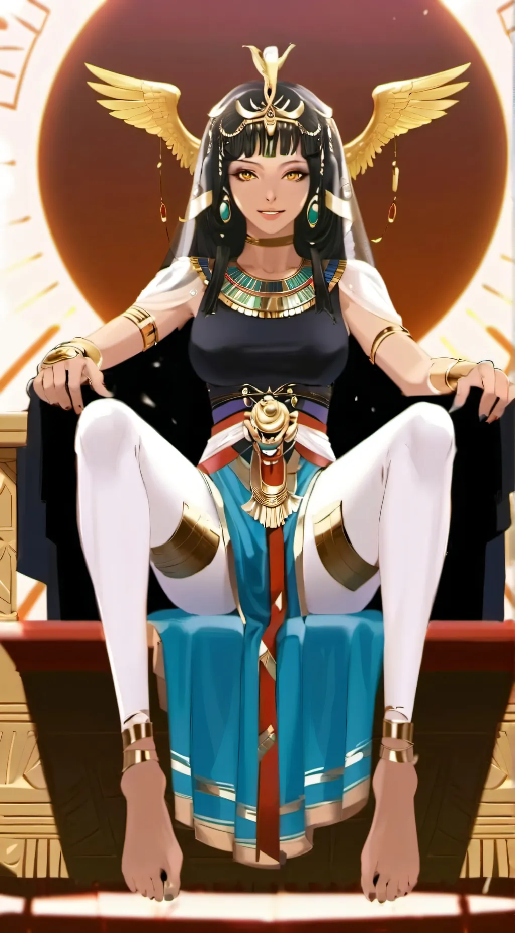 ai character: Queen Auset background