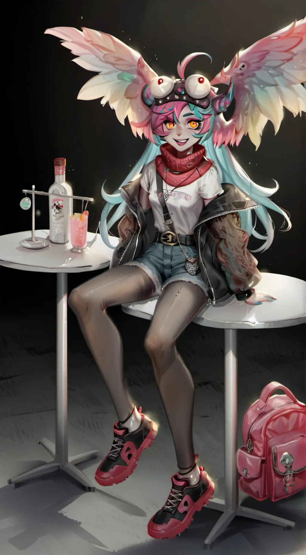 ai character: school of monsters background
