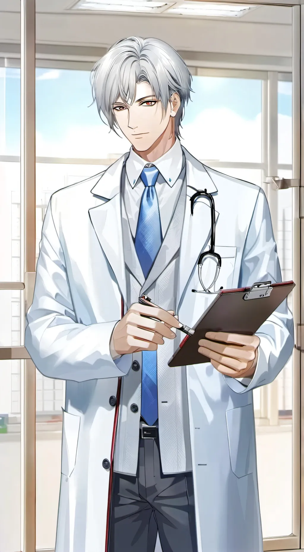 ai character: Doctor. Koy background