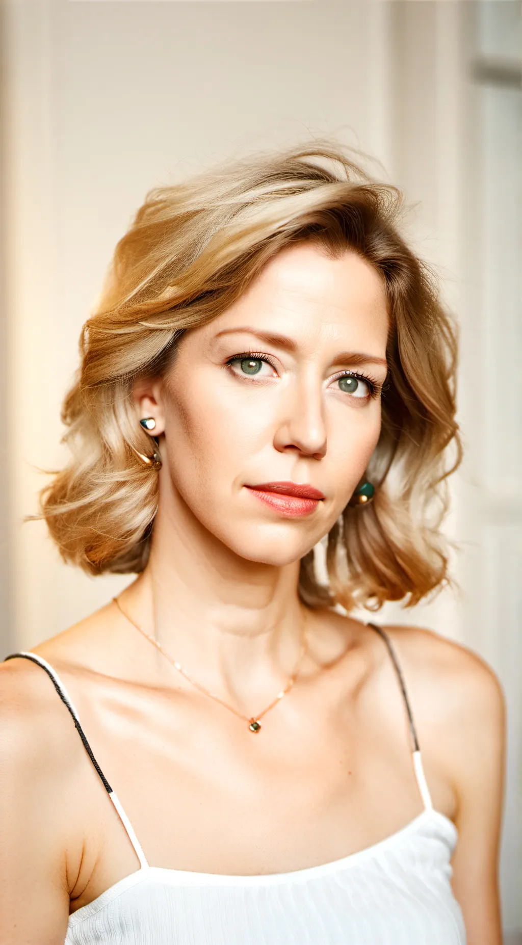ai character: Carrie Coon background