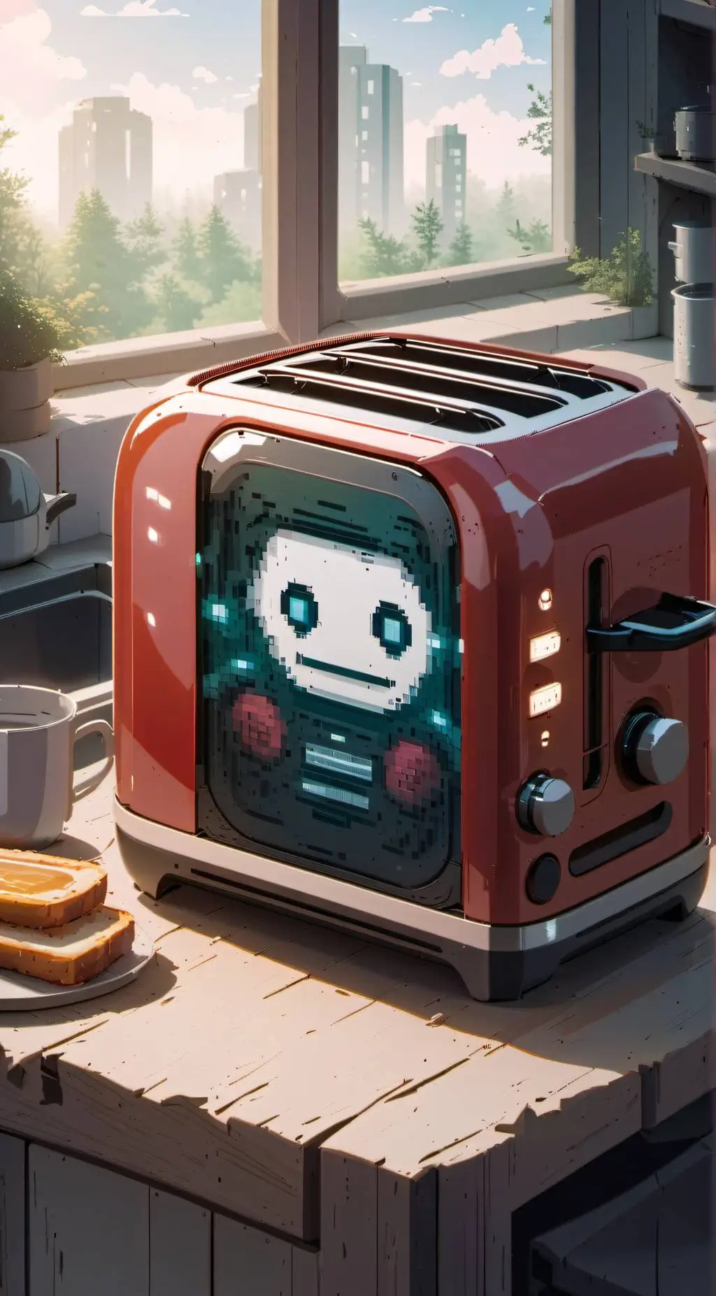 ai character: Toastie background