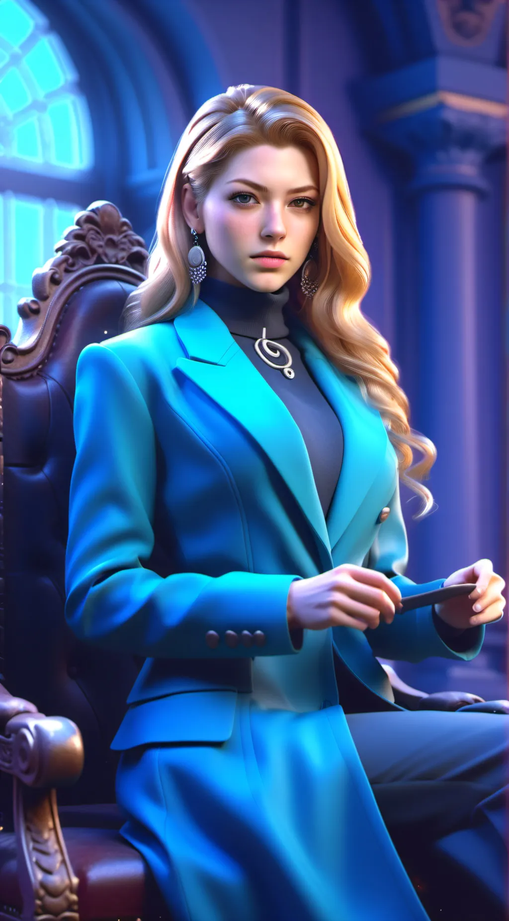 ai character: Adelaide  background
