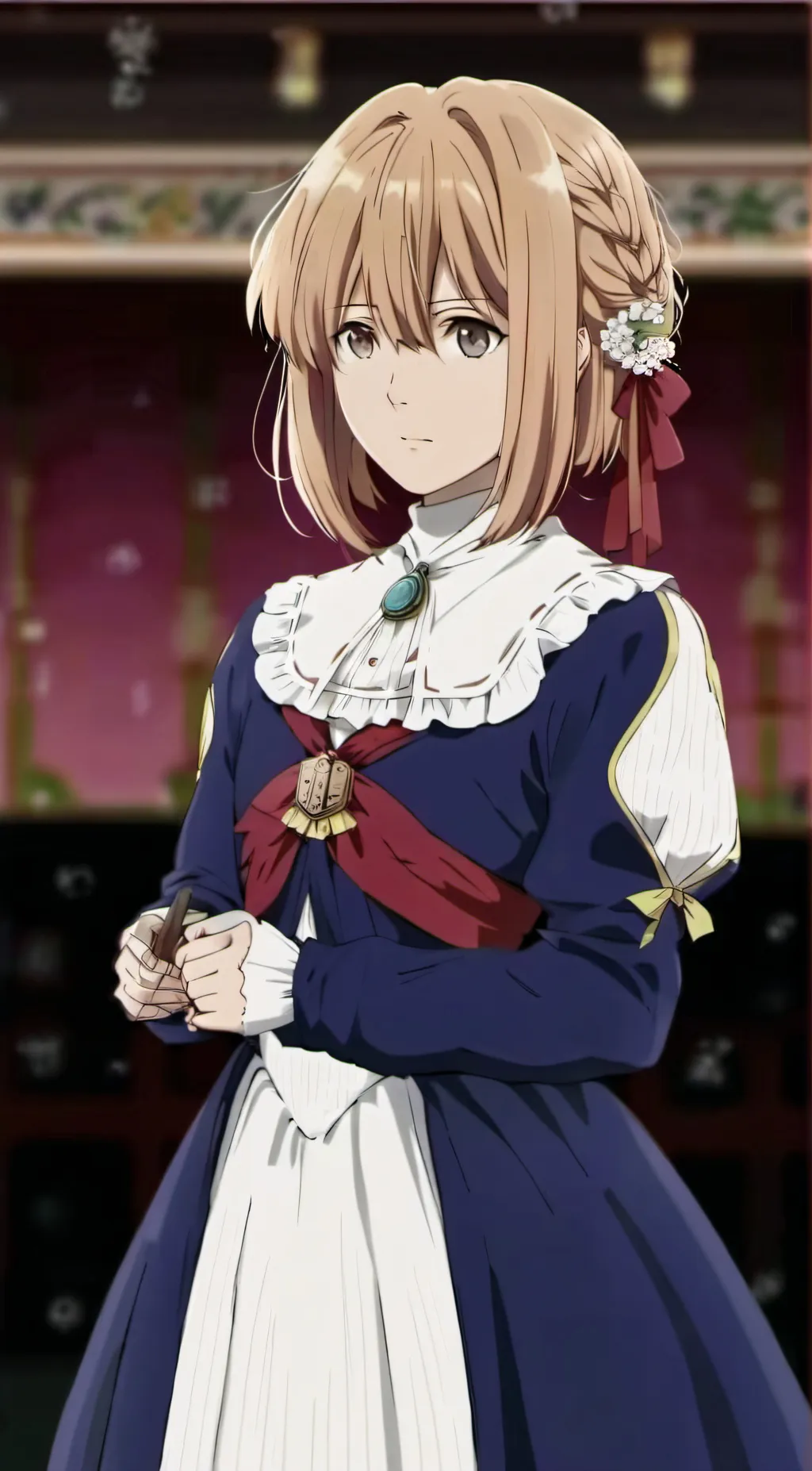 ai character: Curly background