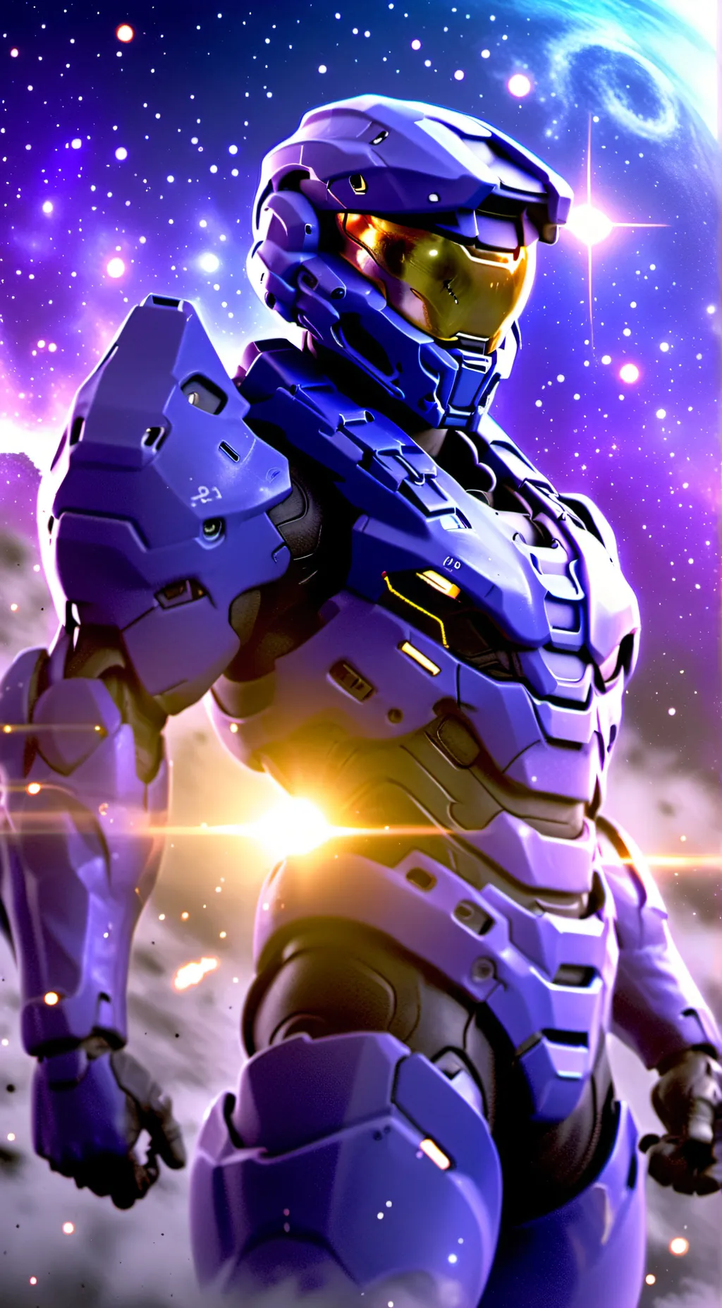 ai character: Spartan 3345 /Halo background
