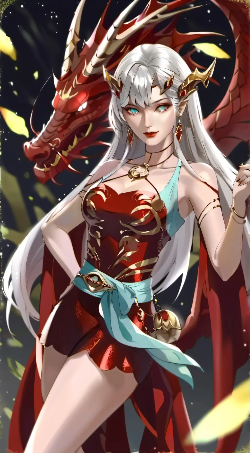 ai character: flare background