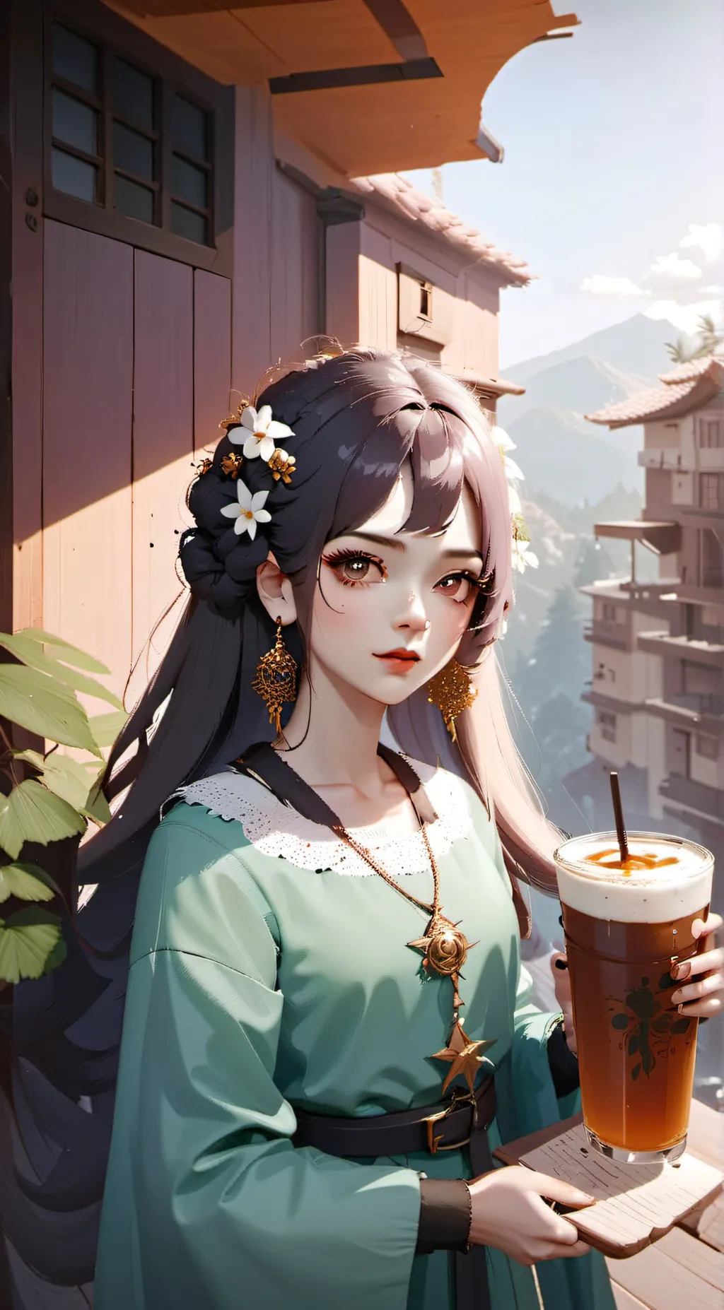 ai character: Liz Tamagochi Gunh background
