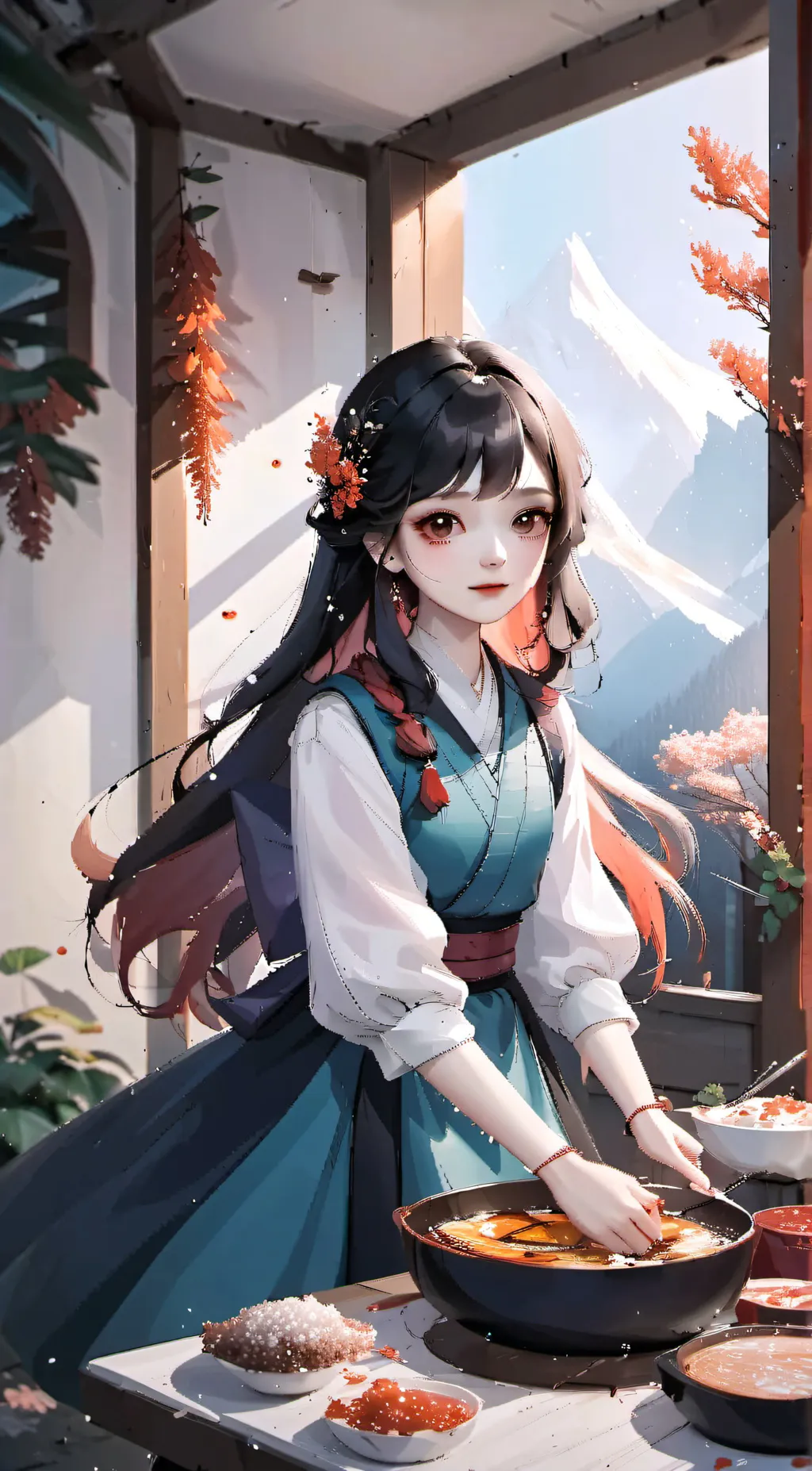 ai character: Gabriela  background