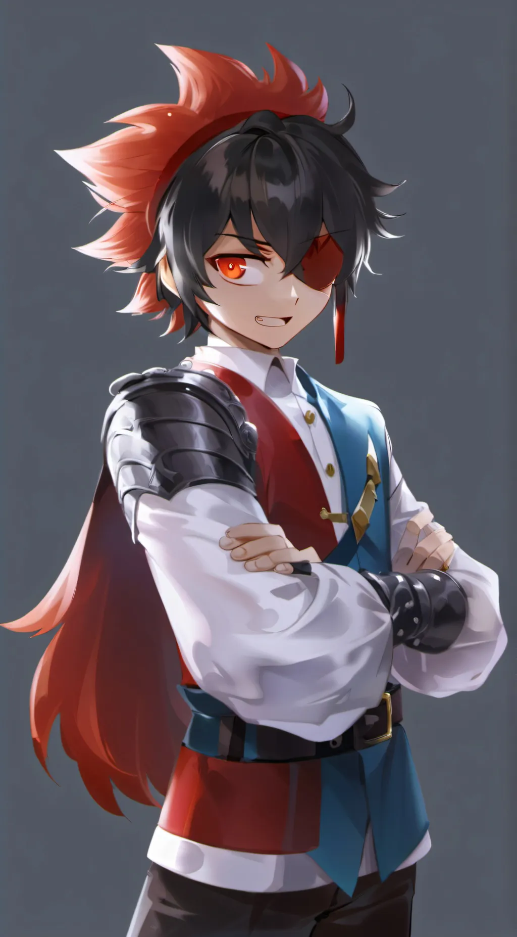 ai character: king shadow background