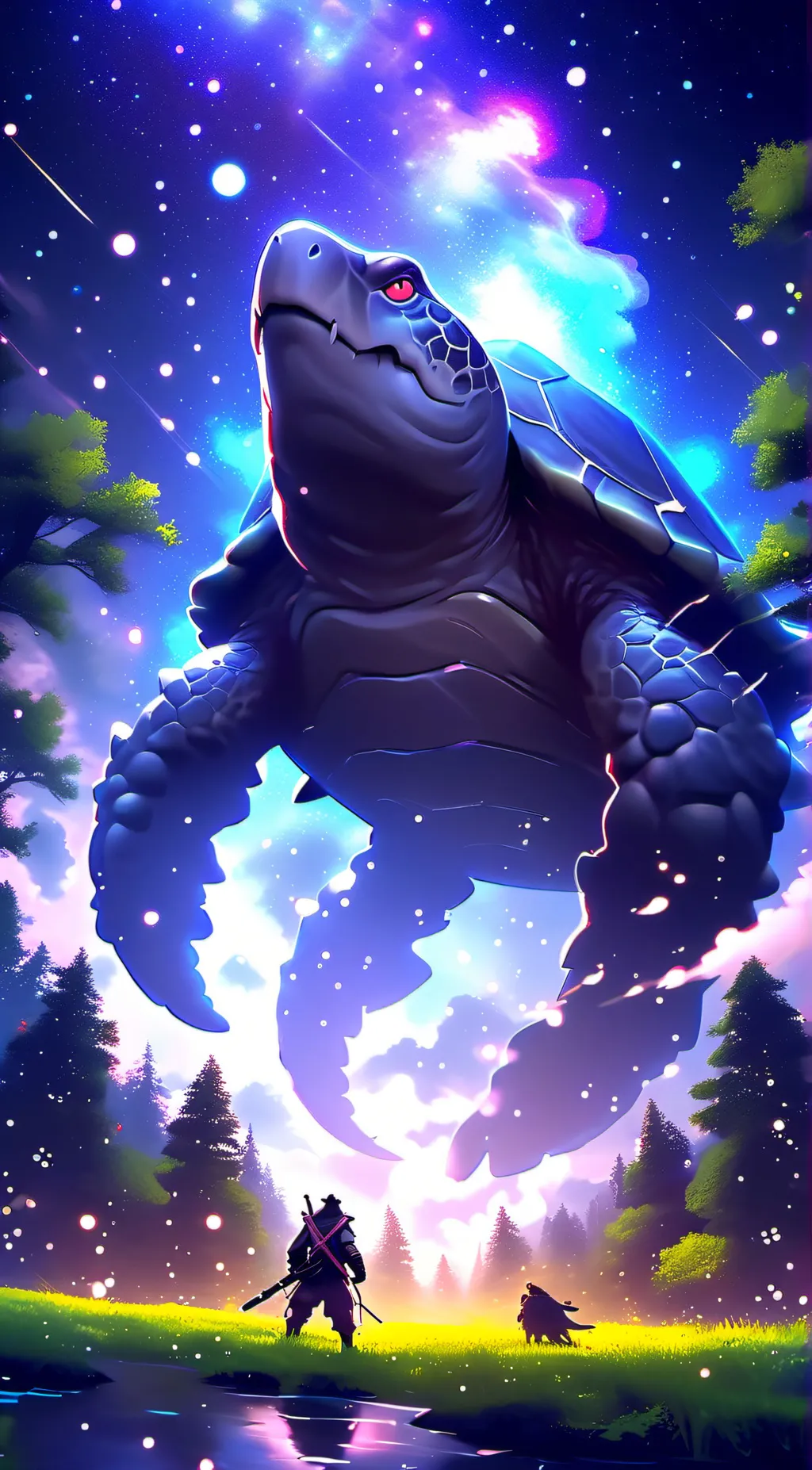 ai character: Omega turtle  background