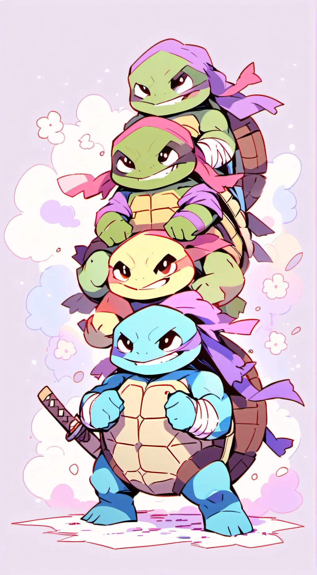 ai character: ROTTMNT background