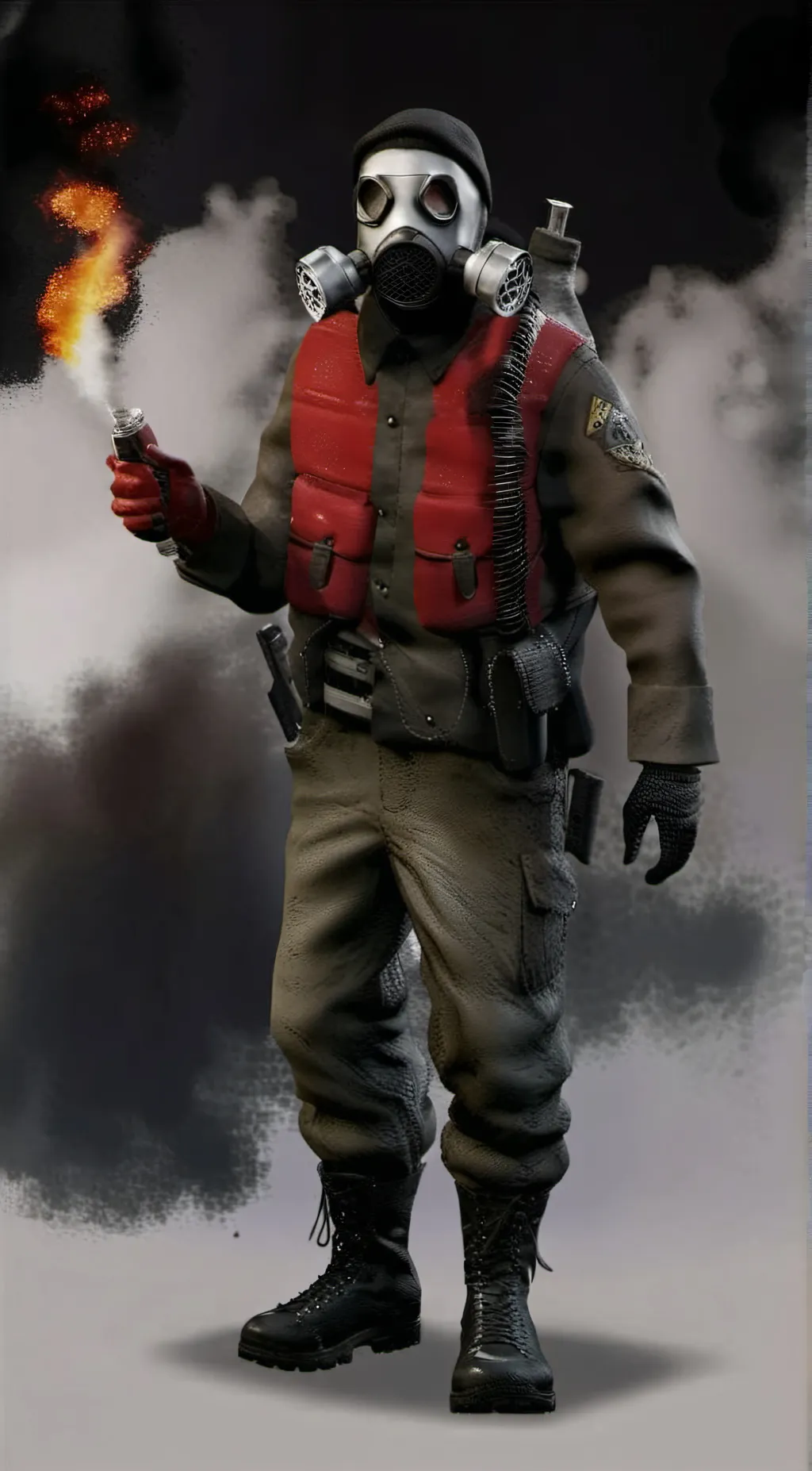 ai character: Pyro(TF2)  background