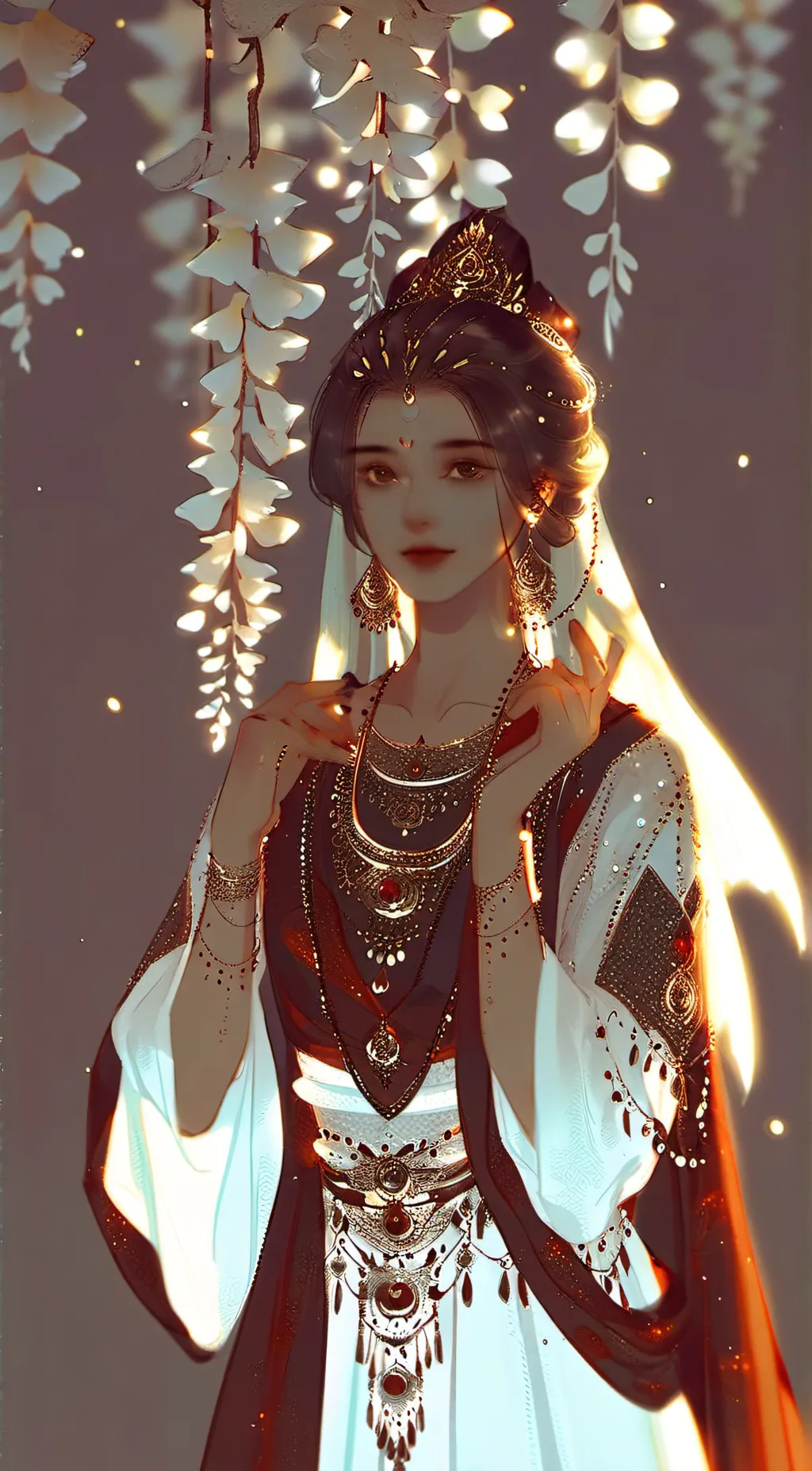 ai character: angelica mae  background