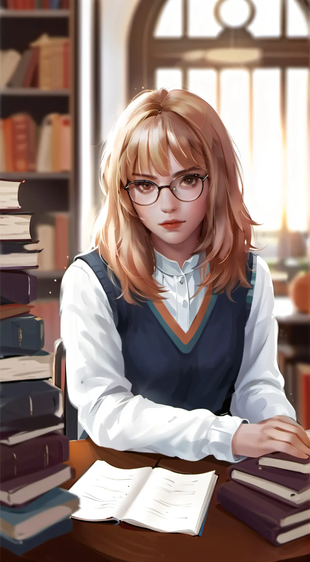 ai character: Hermione granger background